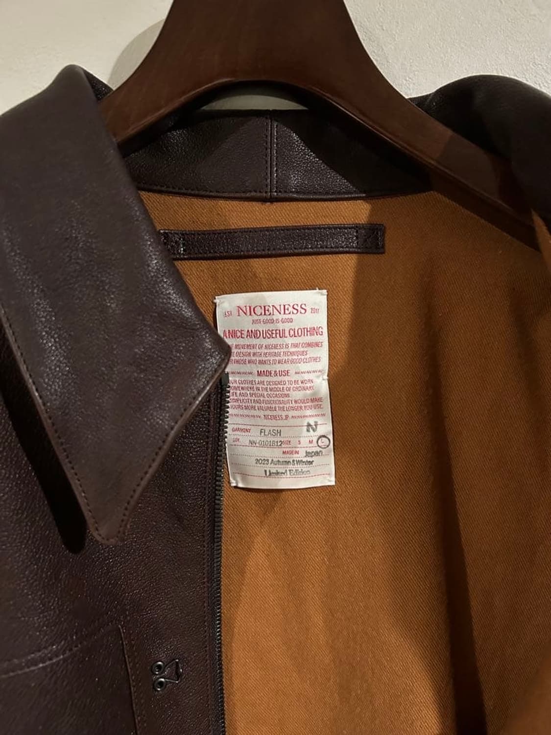 23aw FLASH A-2N BUFFALO LEATHER jkt 상품이미지4