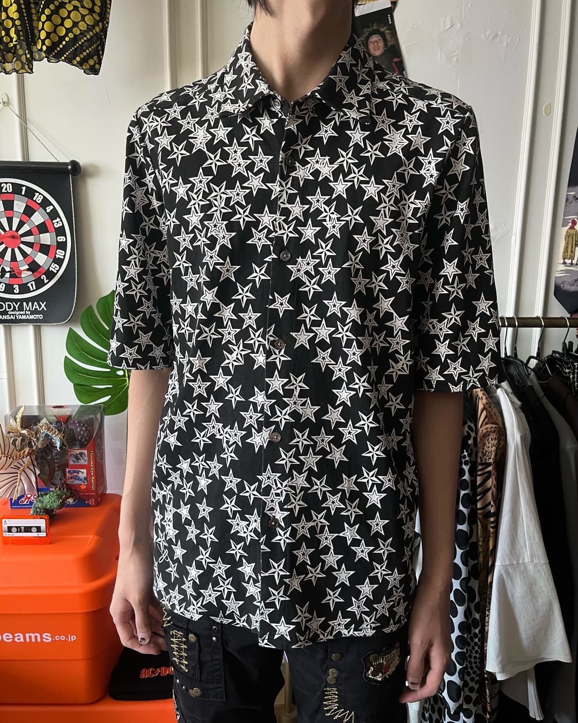 NO ID. Star Pattern 1/2 Cotton Shirt 상품이미지2
