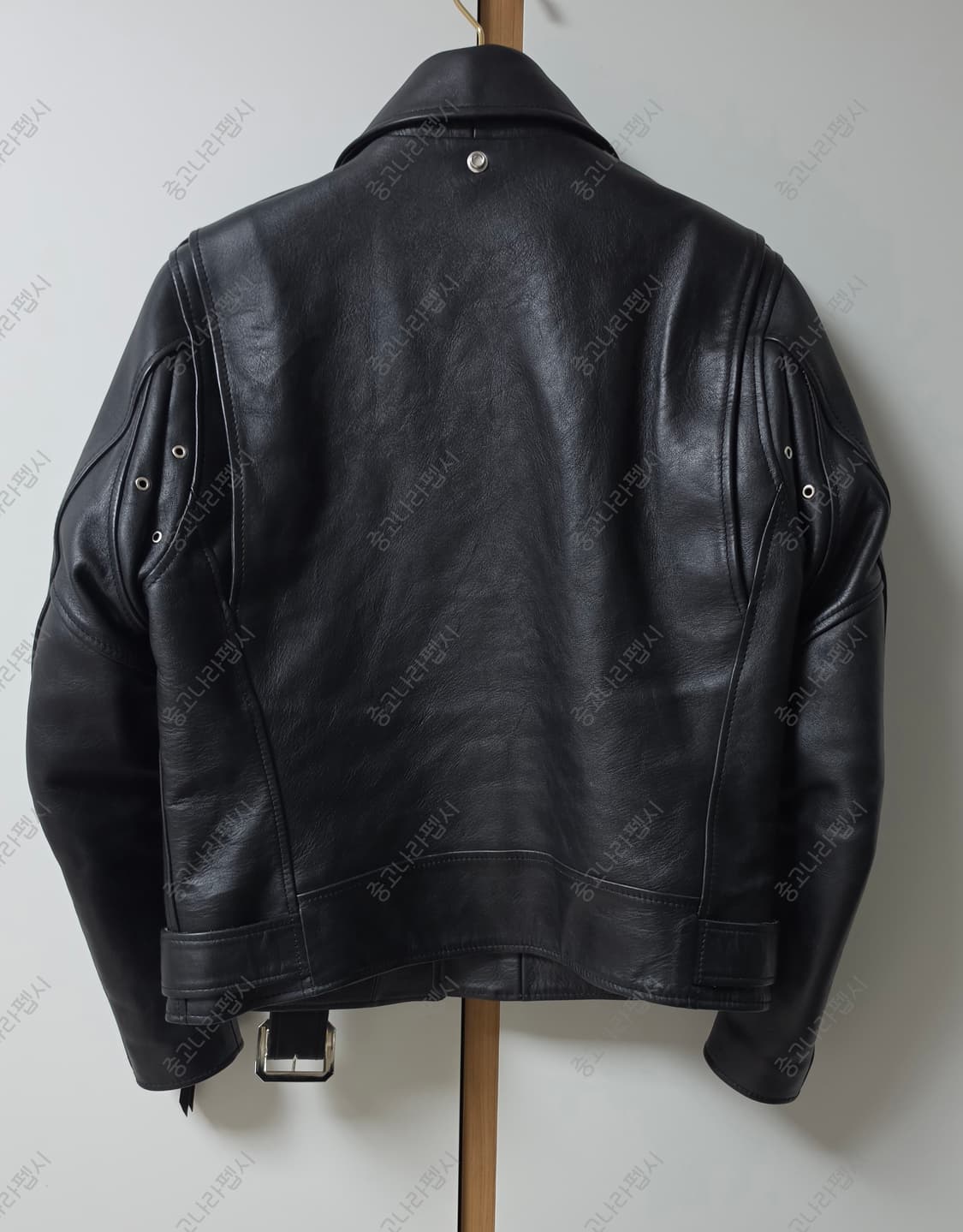 Y2레더 홀스하이드 라이더자켓, 사계절 무톤 탈부착 상품이미지2