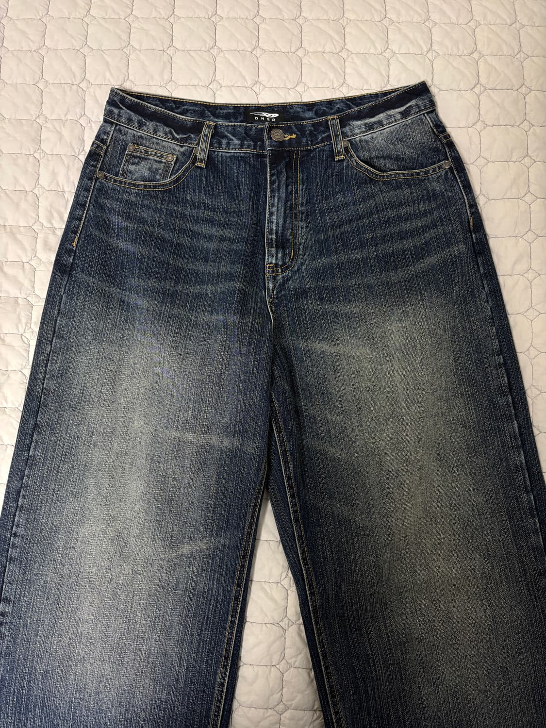 [L] 디앤에스알 DNSR 시그니처 와이드 데님 레트로블루 상품이미지3