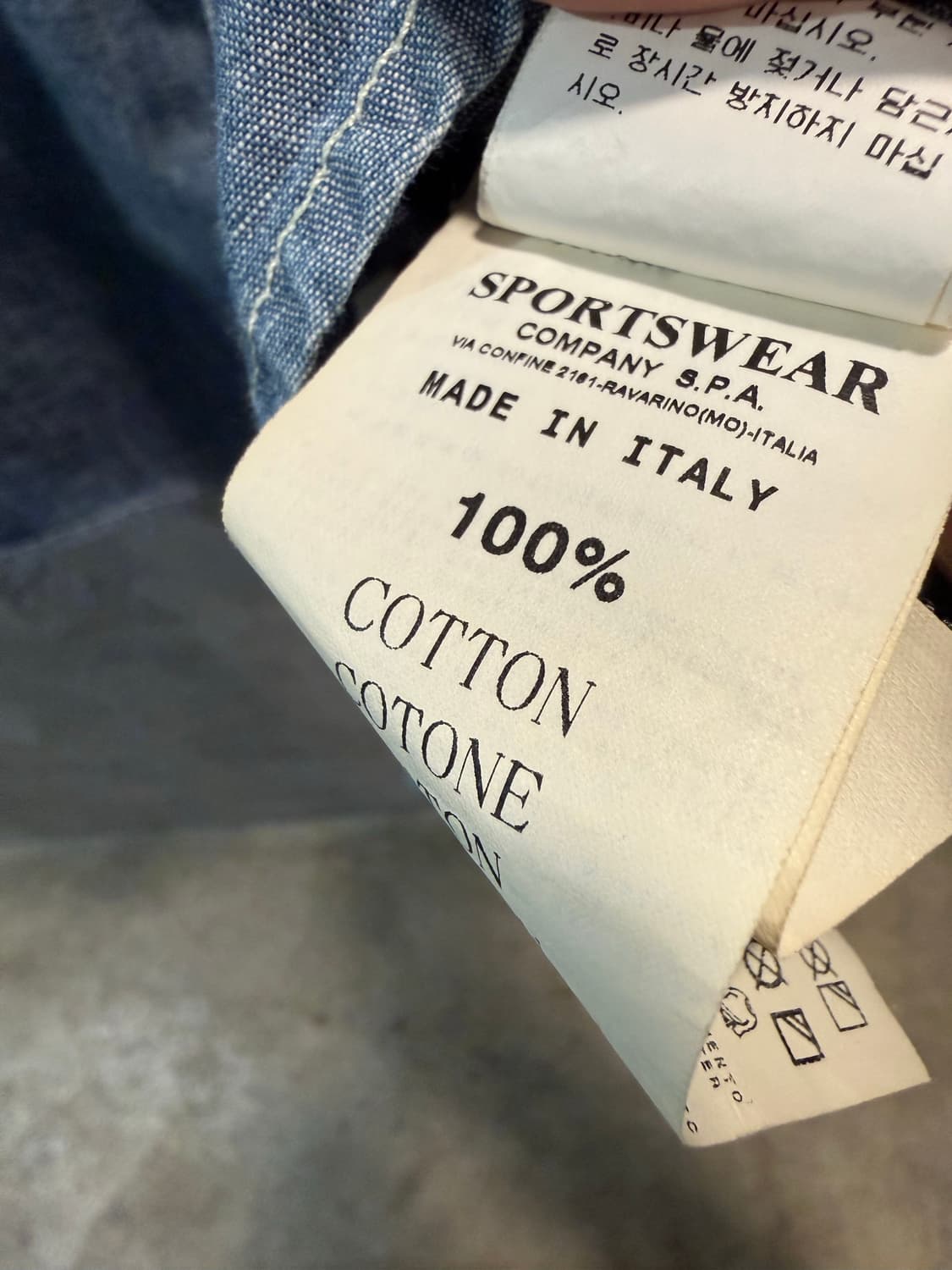 M 스톤아일랜드 STONE ISLAND 샴브레이 투포켓 셔츠 블루 상품이미지10