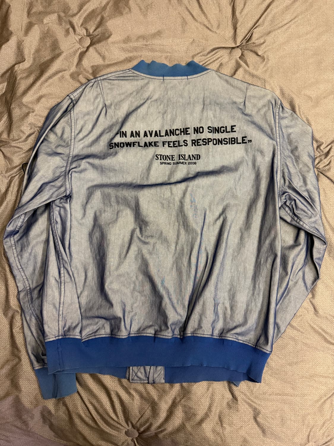 스톤아일랜드 08S/S SnowFlake 화이트 메쉬 와펜 자켓 상품이미지5