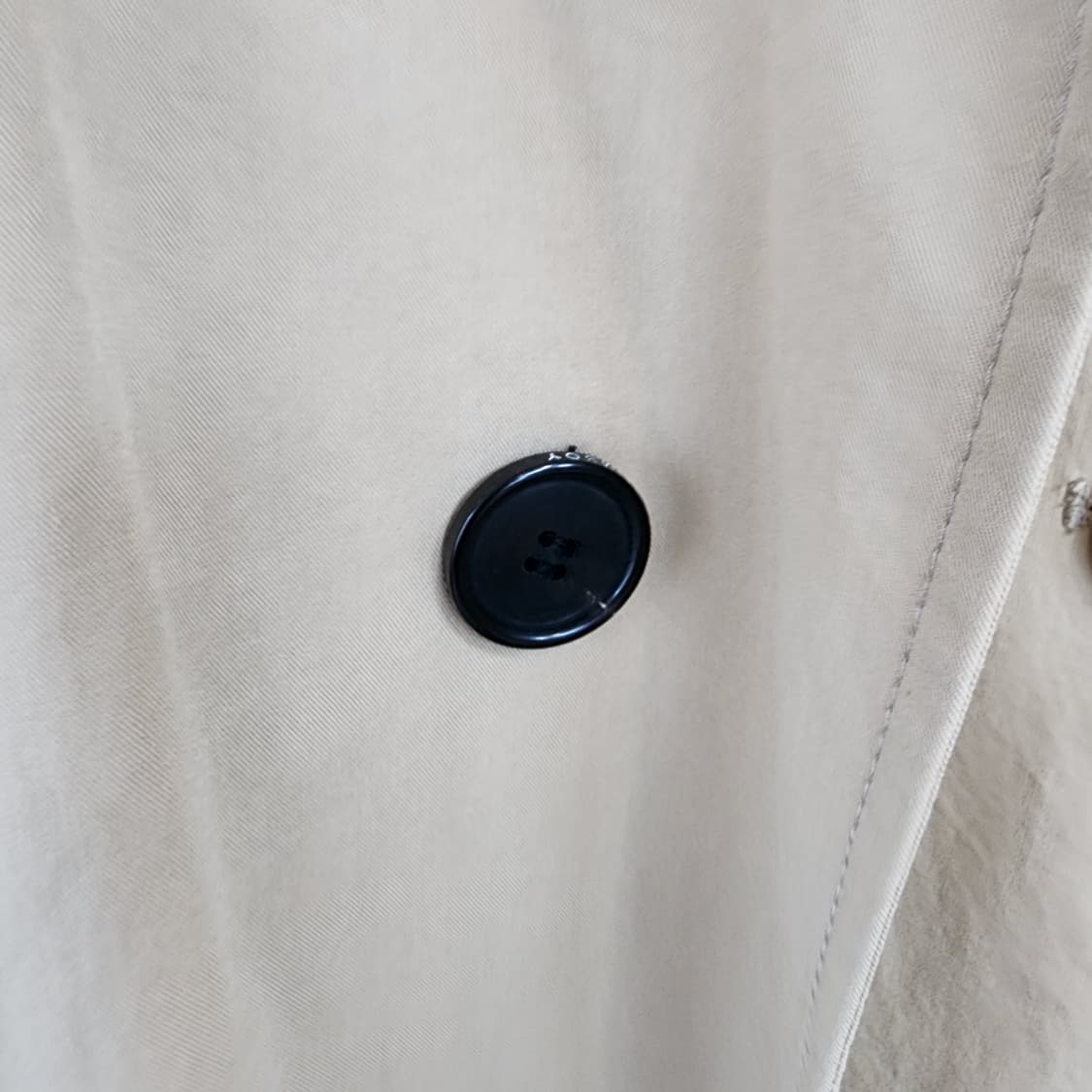 톰보이 베이지 트렌치 코트 더블 버튼 상품이미지3