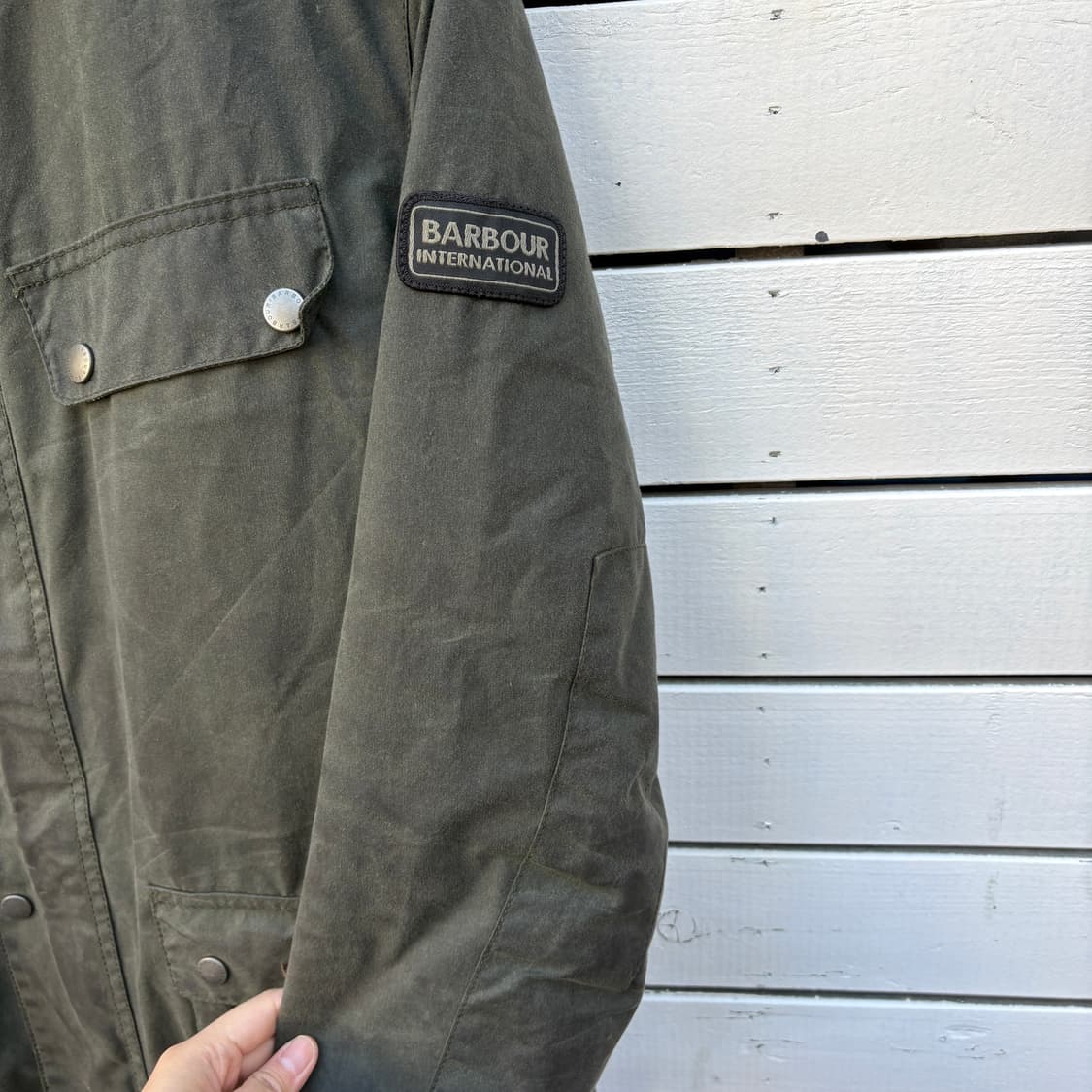 Barbour 바버 인터네셔널 듀크 퀼팅 왁스 자켓 상품이미지8