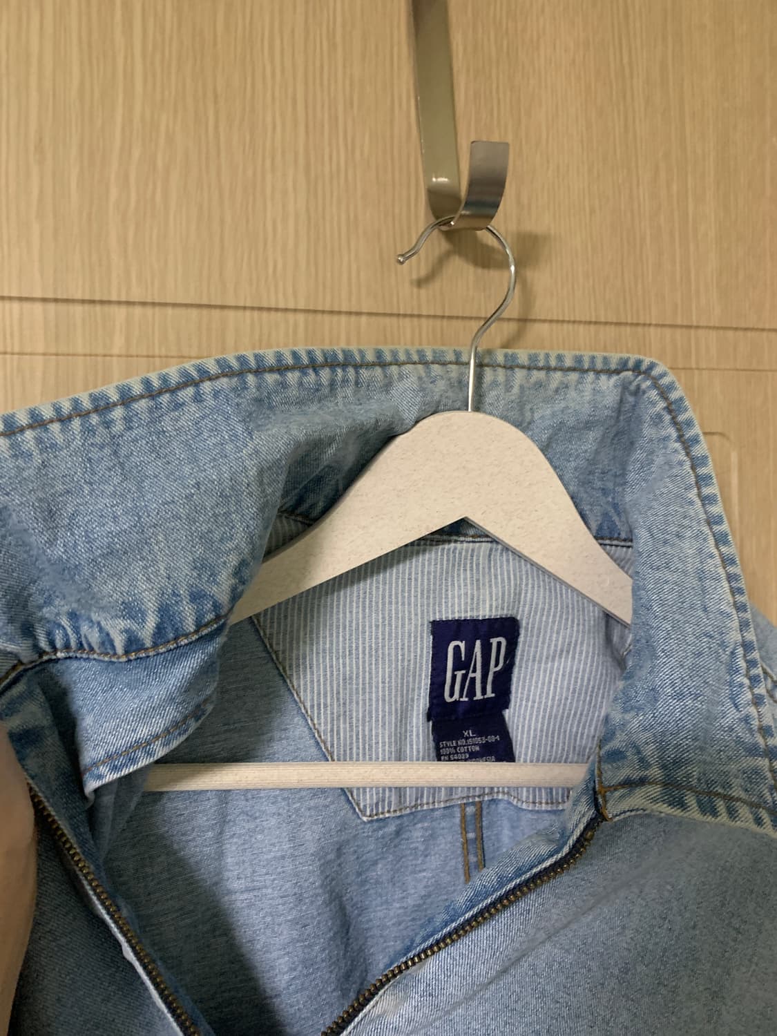 90s 올드 갭 데님 덩가리 워크 포켓 자켓 XL 상품이미지7