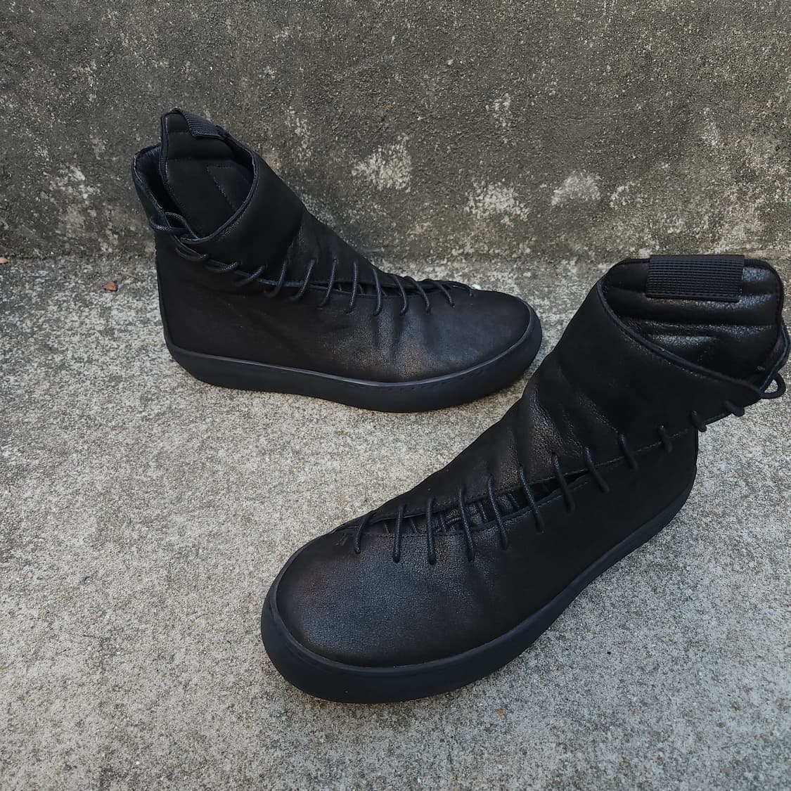 [260] Avant garde 블랙 레더 부츠 상품이미지3