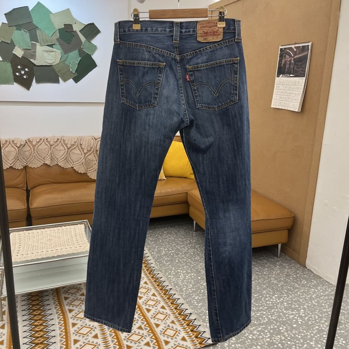 리바이스 올드스쿨 빈티지 워싱 진청 데님팬츠 29인치 C10689 상품이미지4