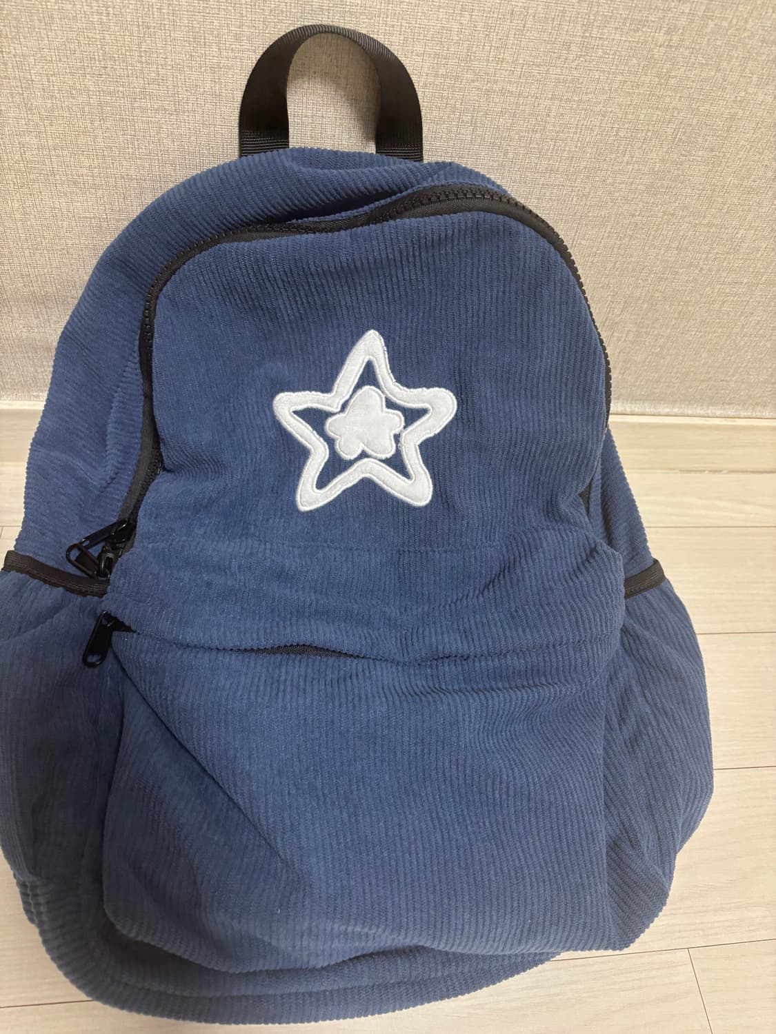 스타팀 코듀로이 백팩 블루 네이비 상품이미지4