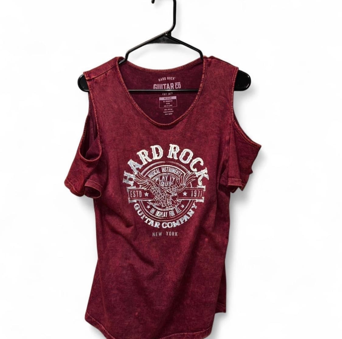 하드락카페 오프숄더 티셔츠 상품이미지2