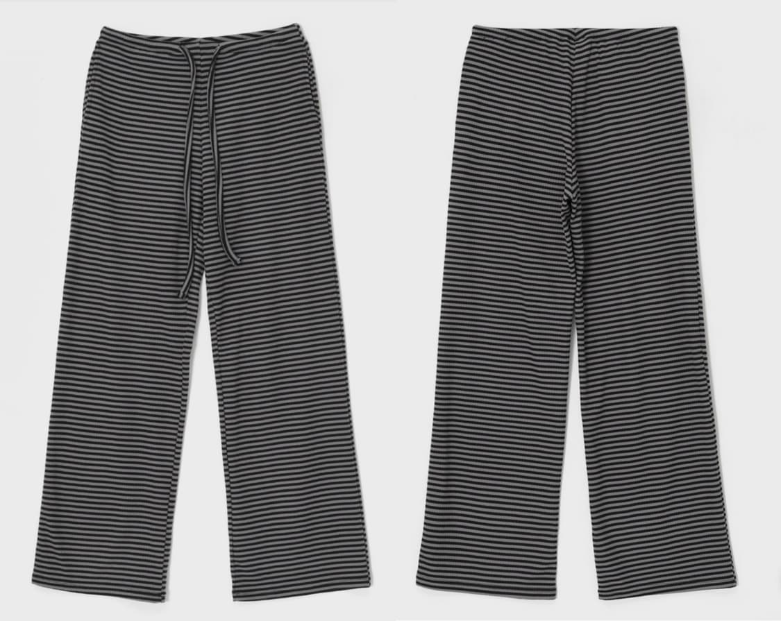 블랙업 기모 스트라이프 팬츠 상품이미지7