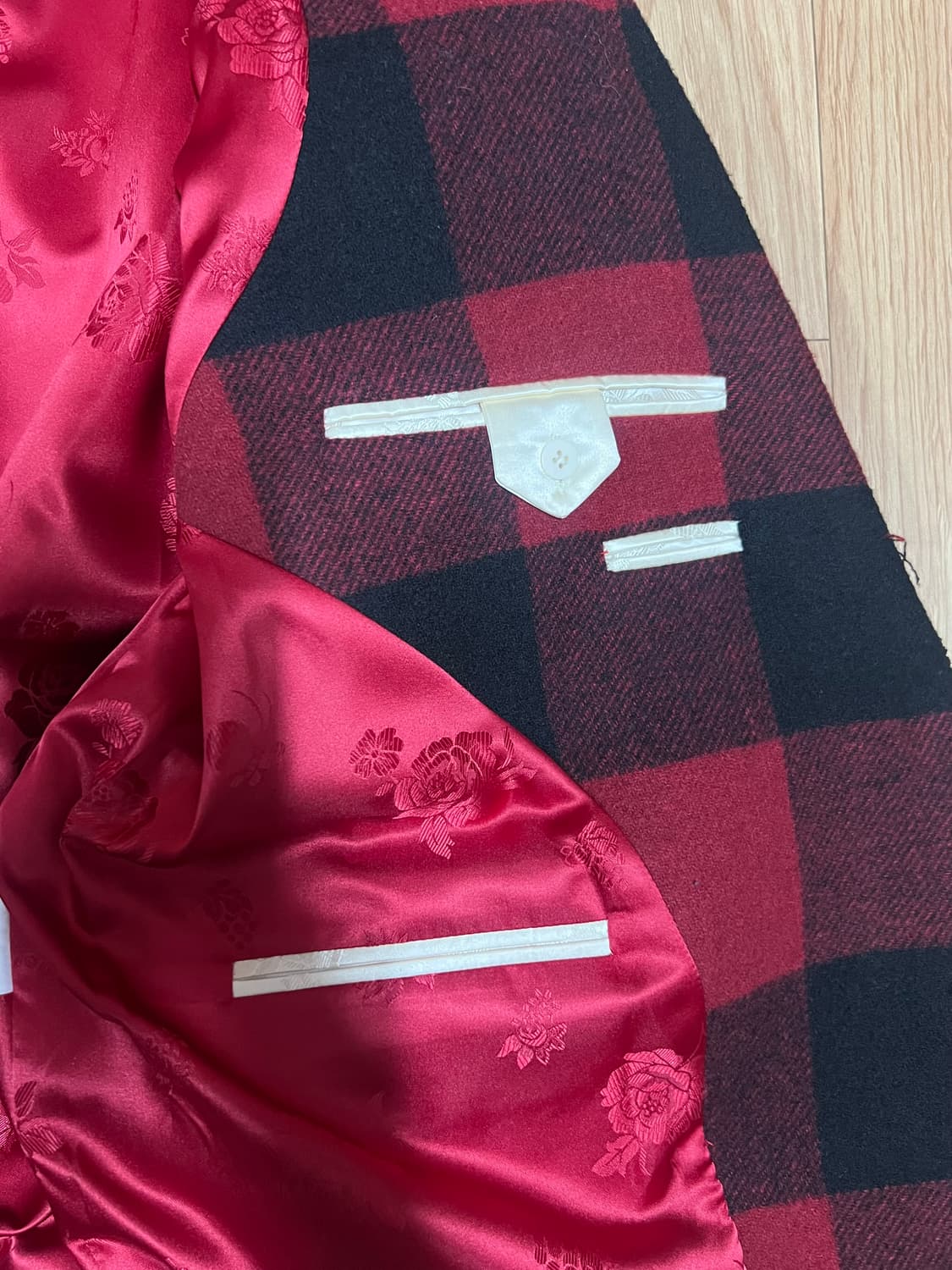 푸시버튼 반반포인트 자켓 상품이미지6