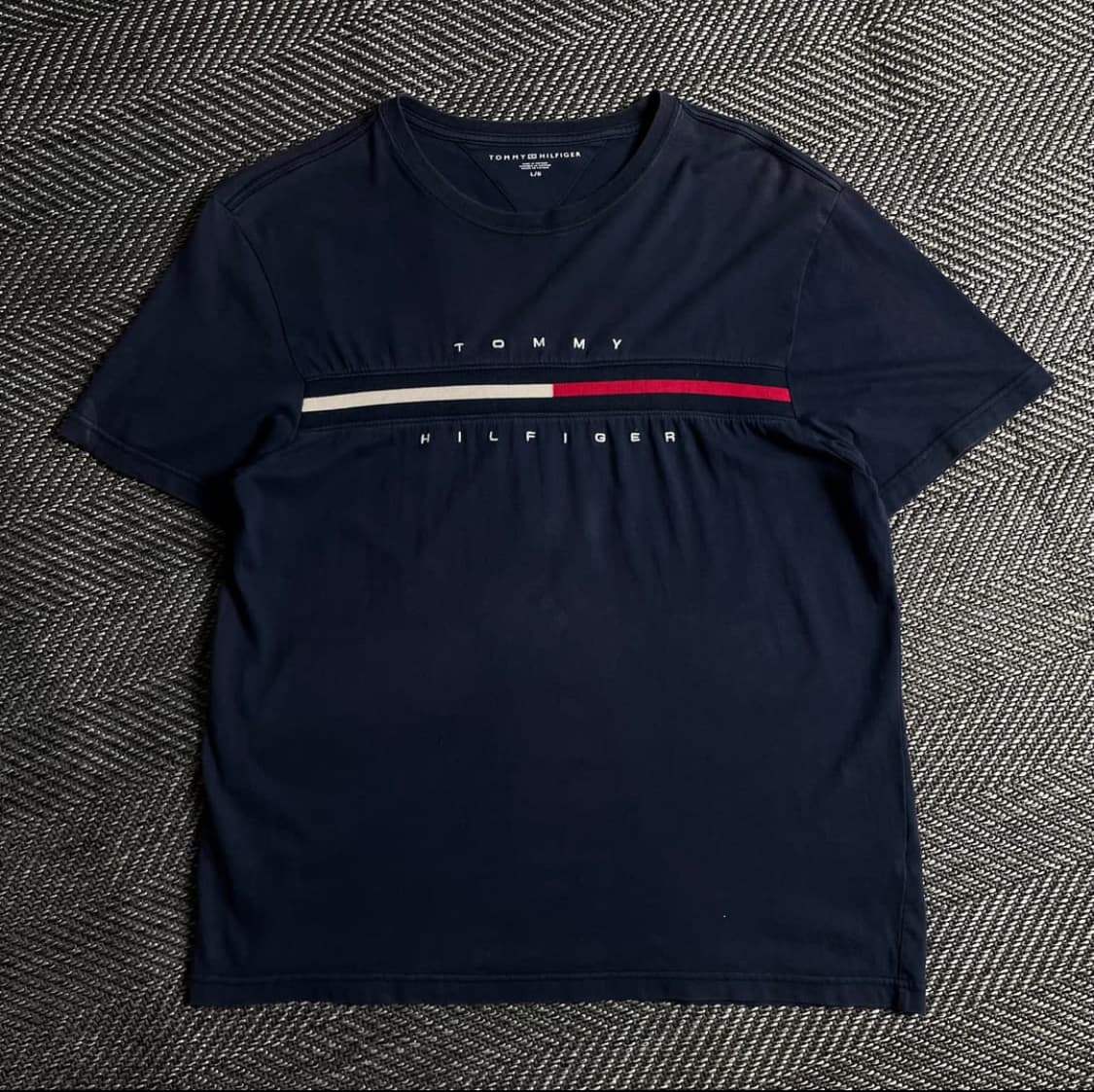 타미힐피거 빅로고 디테일 반팔 티셔츠o 2923 상품이미지1