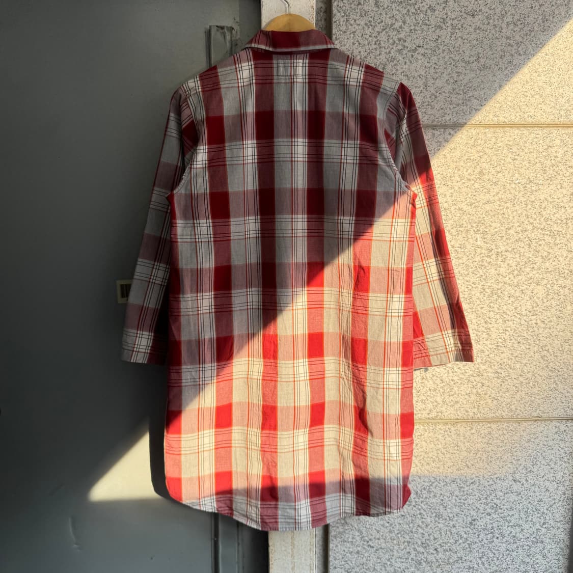 리바이스 포켓 체크 셔츠 원피스 상품이미지2