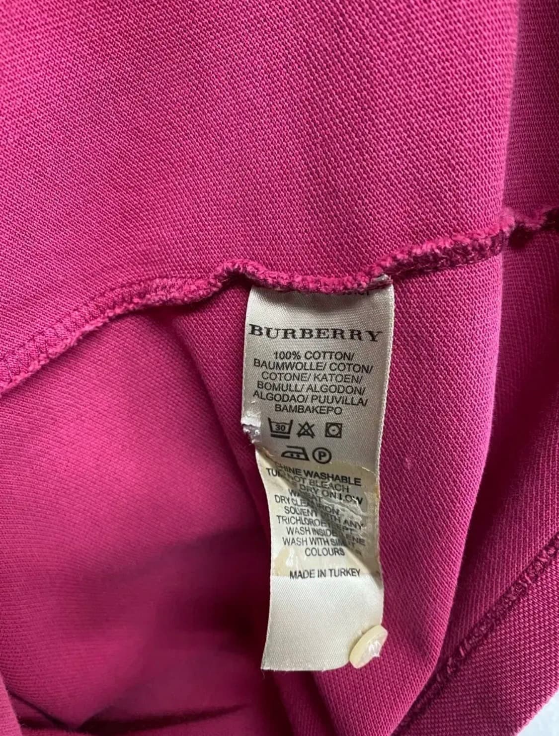 버버리 브릿 PK 카라 티셔츠 M 상품이미지6