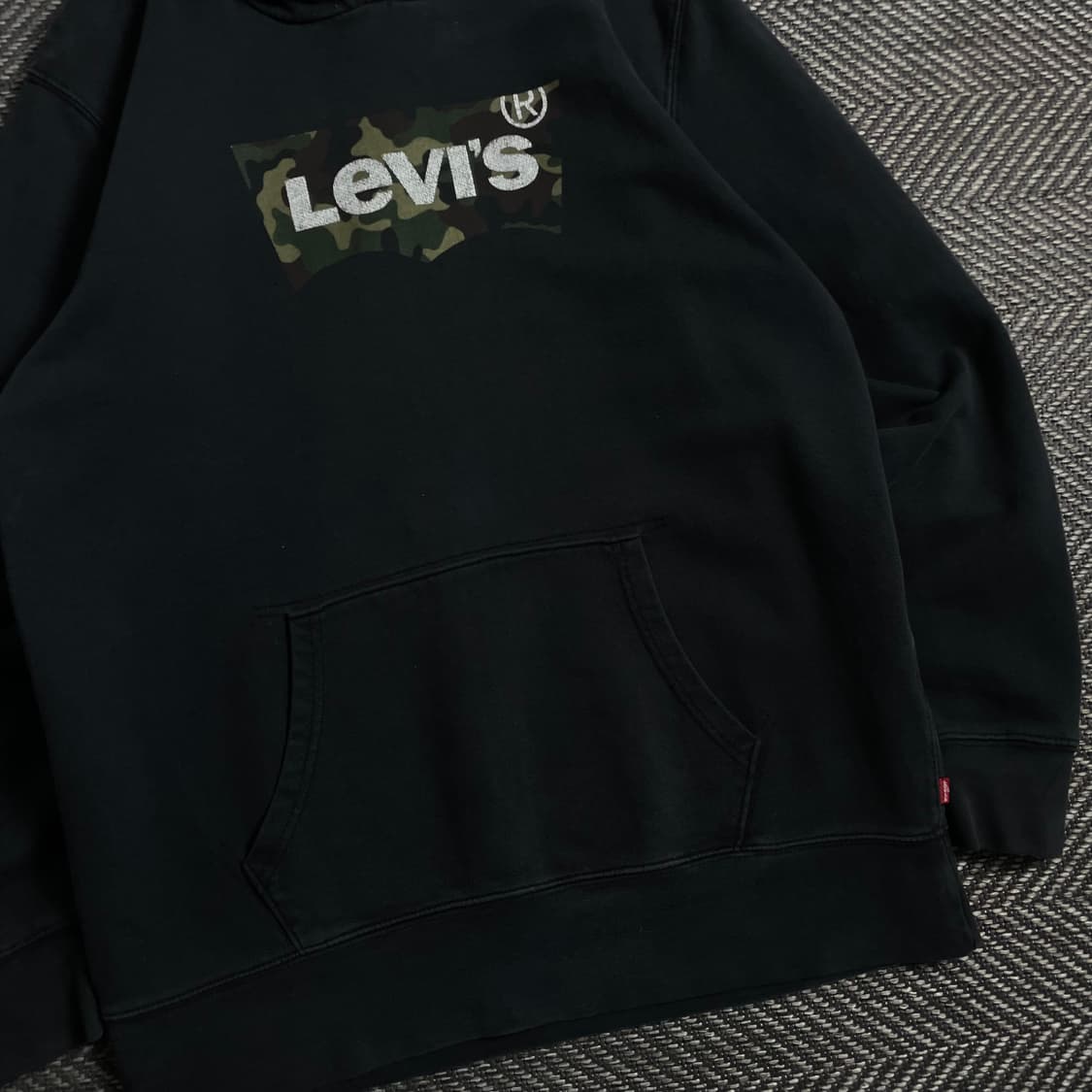 리바이스 밀리터리 로고 블랙 후드 티셔츠o 4493 상품이미지3