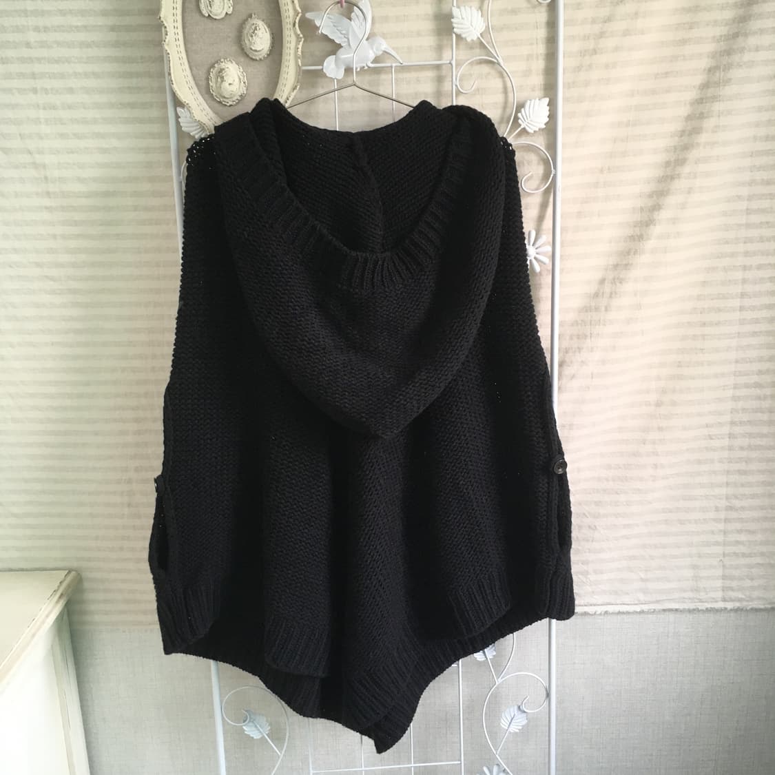 유일매물)diesel wool knit cape hood cardigan 상품이미지10