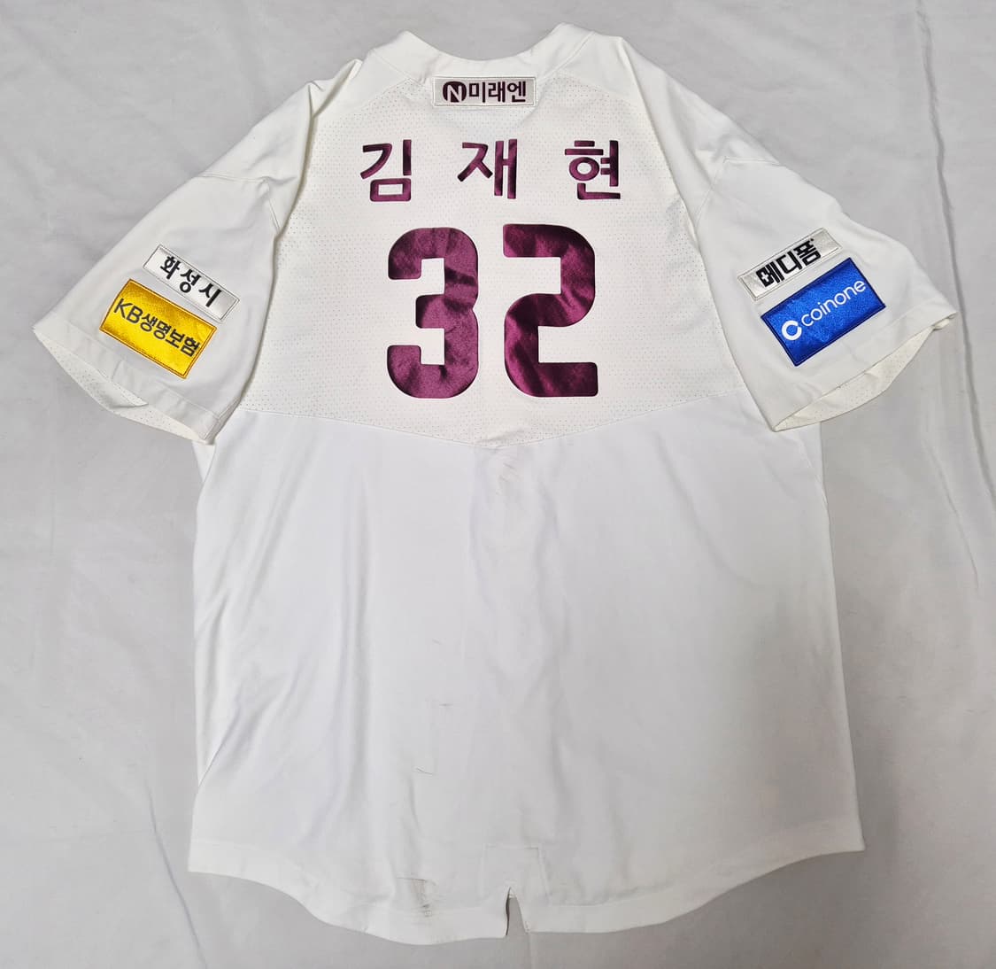 넥센 히어로즈 홈 김재현 실착 유니폼 팝니다  상품이미지2