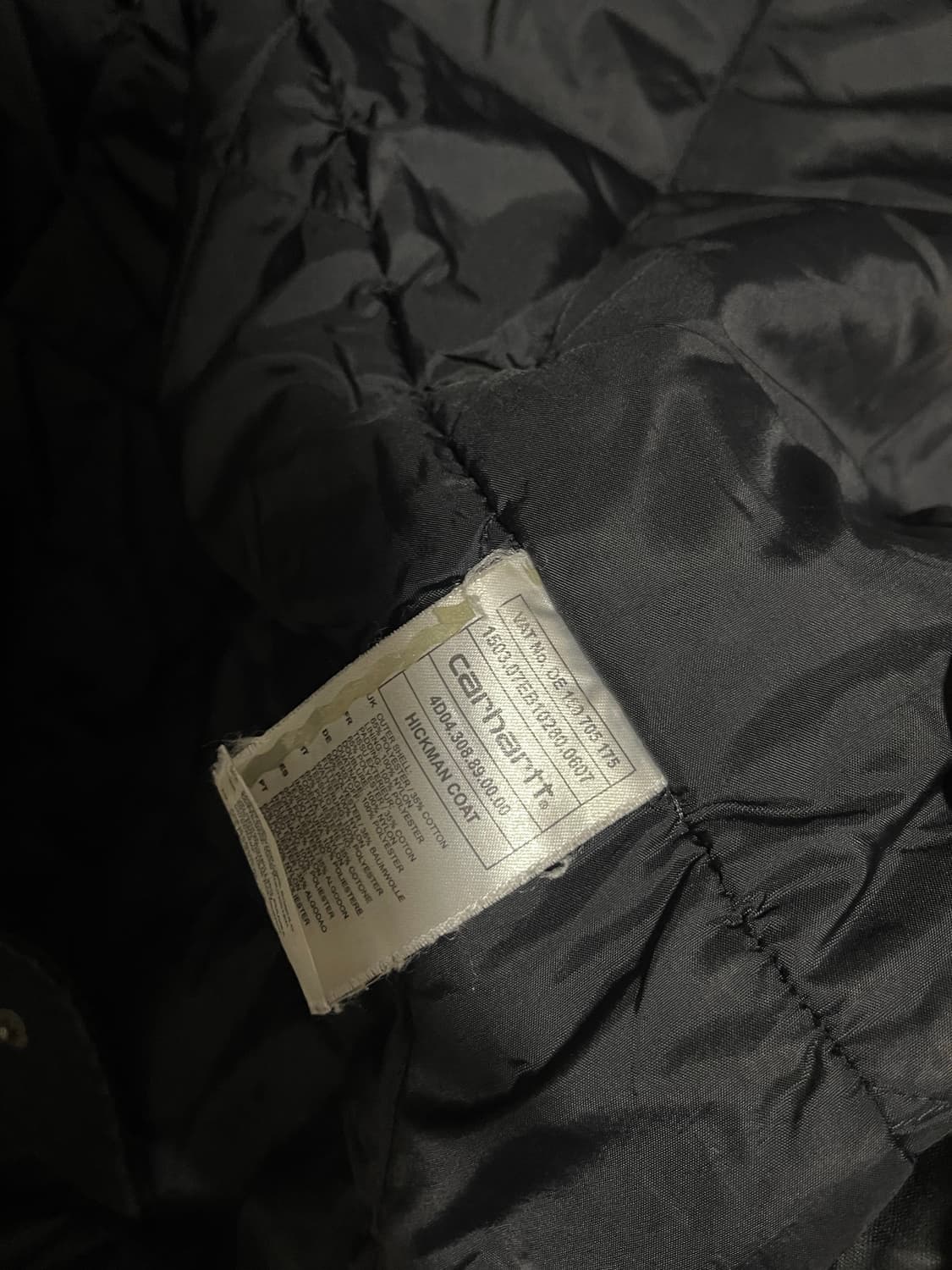 칼하트 히크만 코트 XL 블랙 상품이미지5