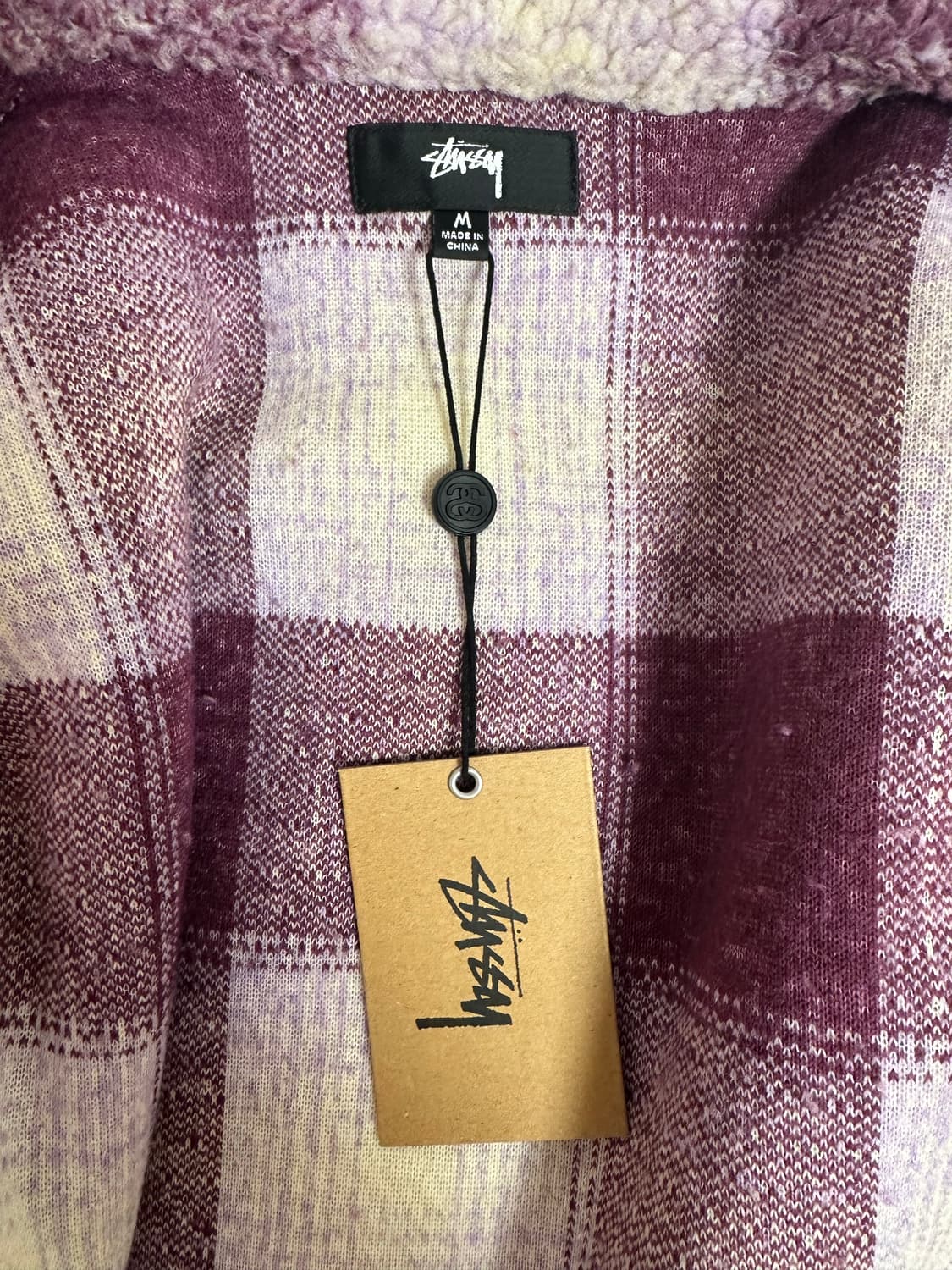 스투시 zip sherpa shadow plaid 상품이미지3