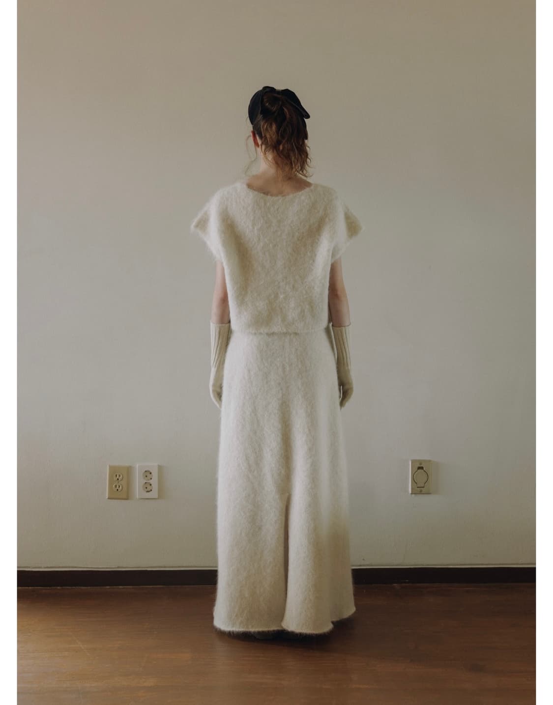 새상품) 파르벵 알파카 알토 헤이리 숏 슬리브 니트 가디건 상품이미지6