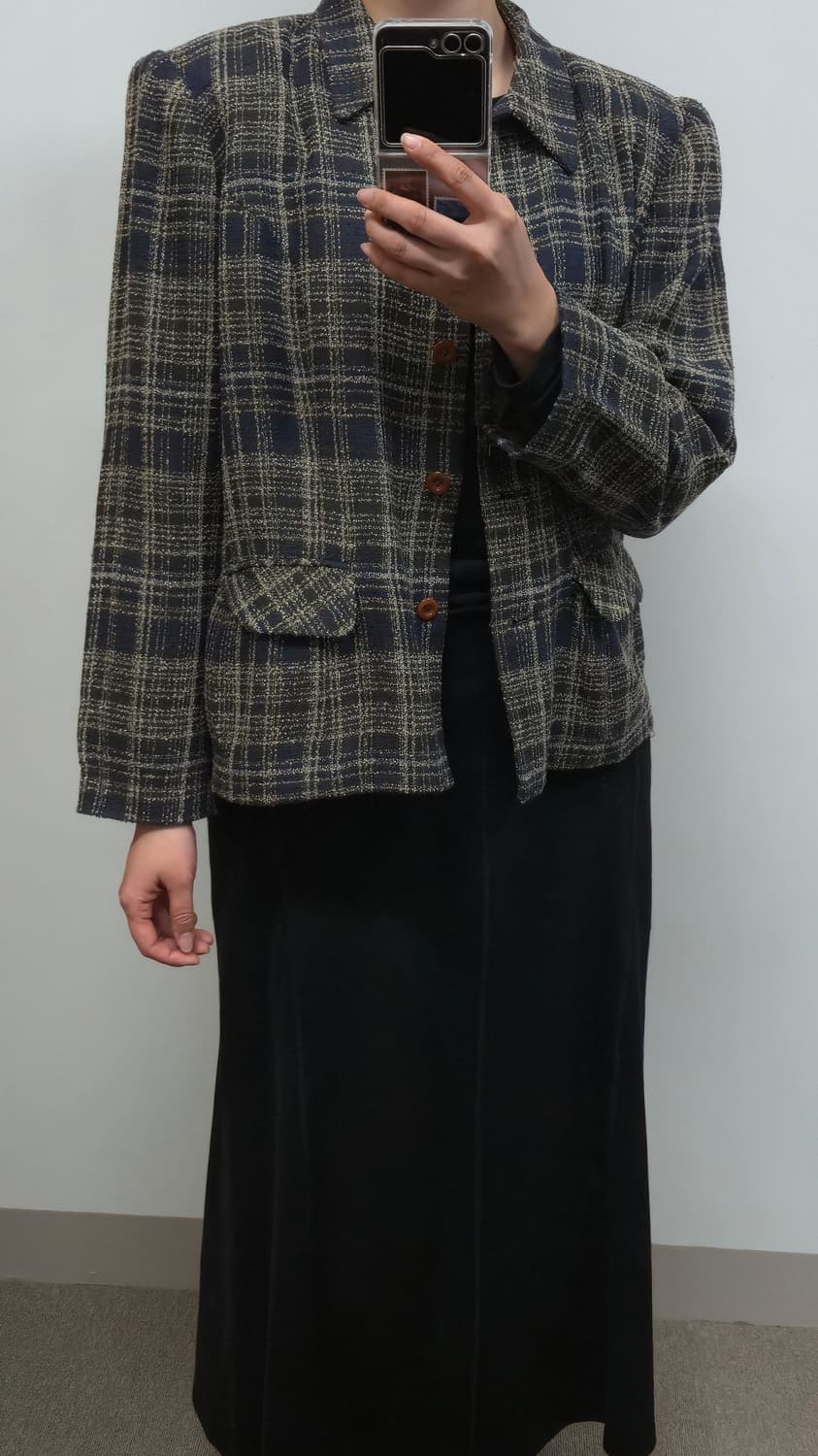 체크 자켓  상품이미지2