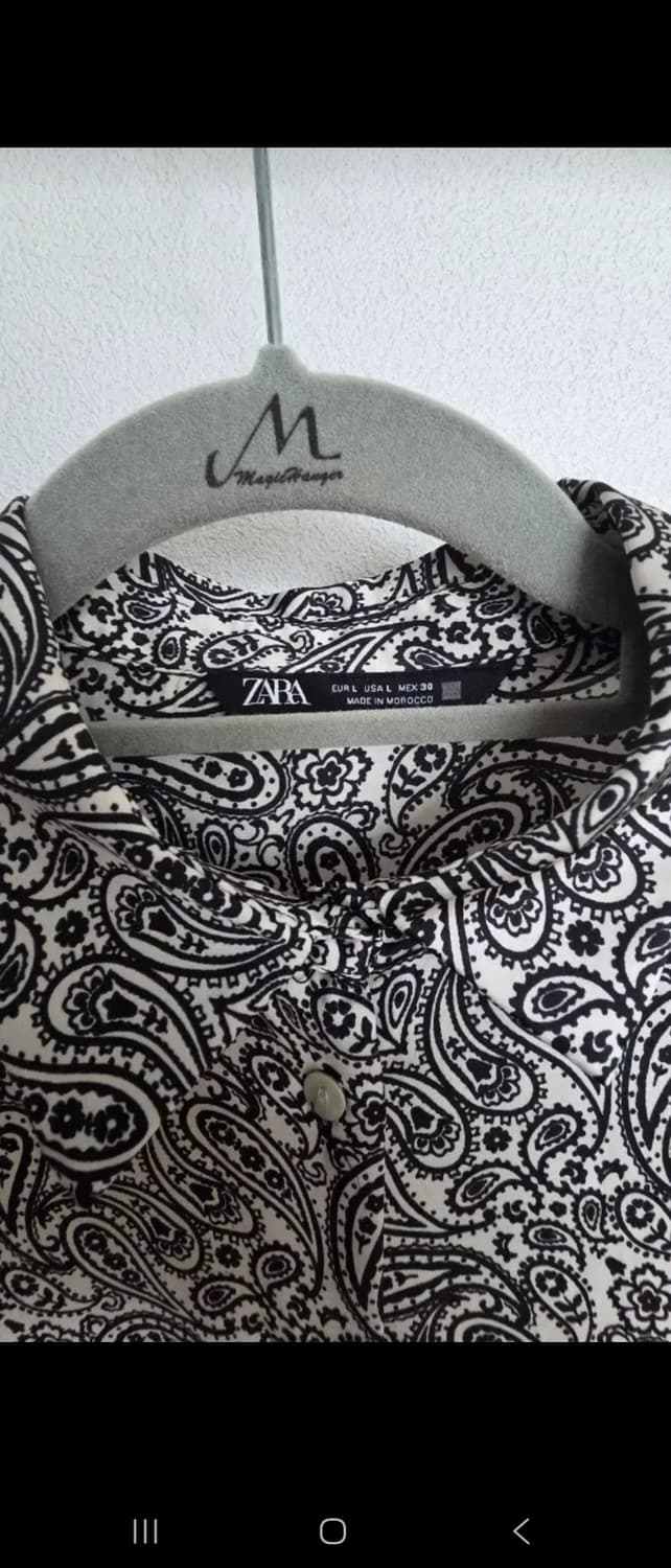 ZARA 페이즐리 패턴 셔츠 L 상품이미지2
