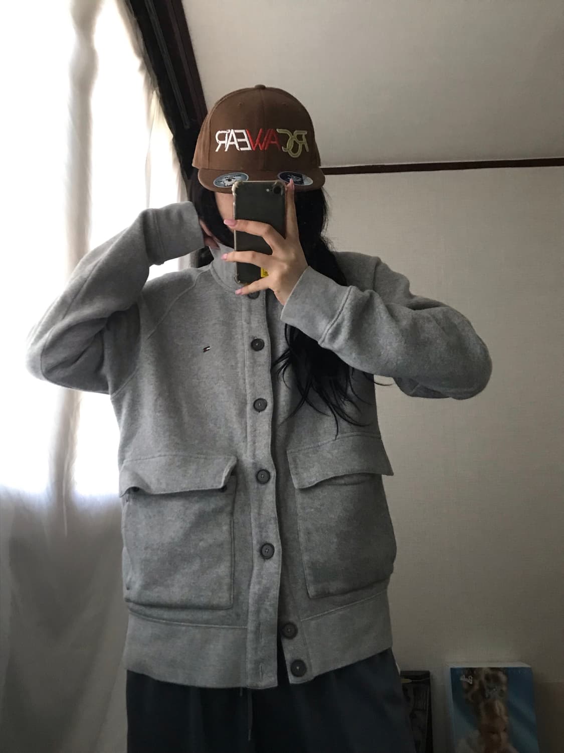 타미힐피거 그레이 코튼 가디건 상품이미지2