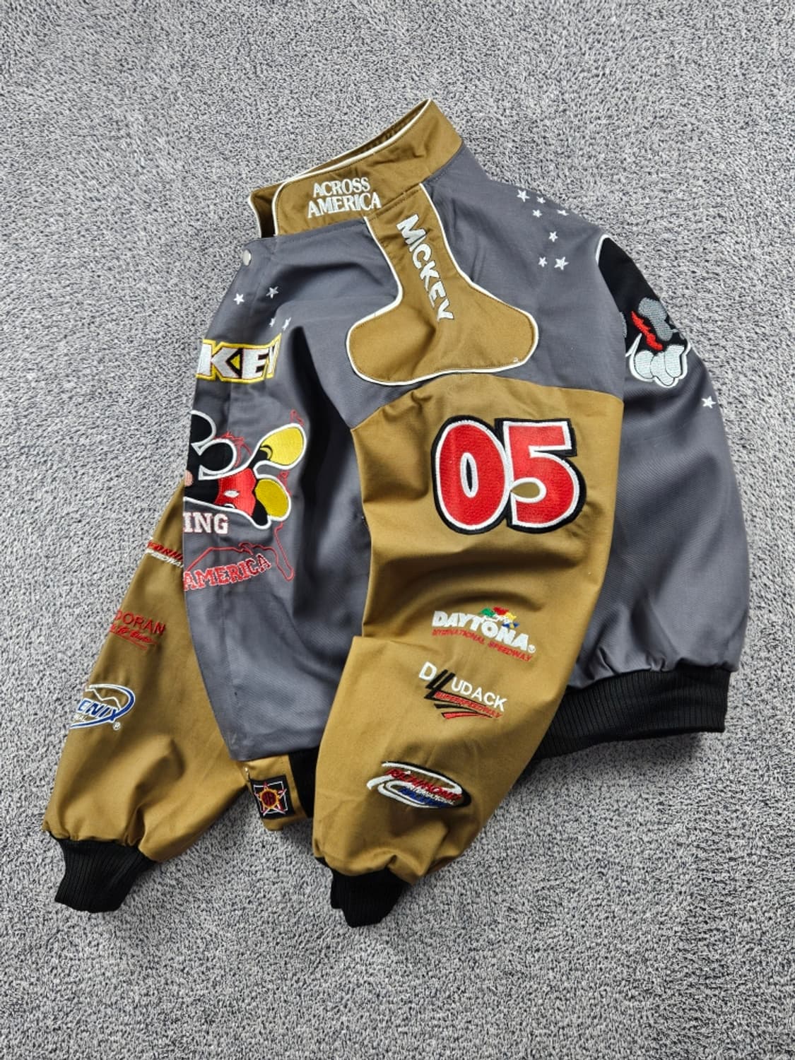 JH 리메이크 패치 미키 레이싱 자켓 ( L ) / 11198 상품이미지3