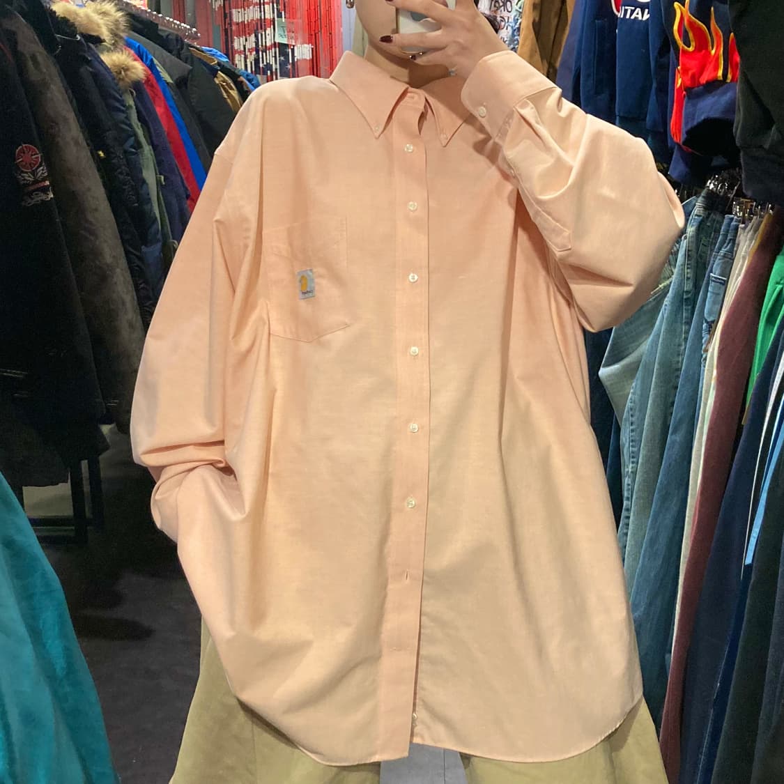 [IM] 칼하트 피치 코랄 긴팔셔츠 상품이미지2