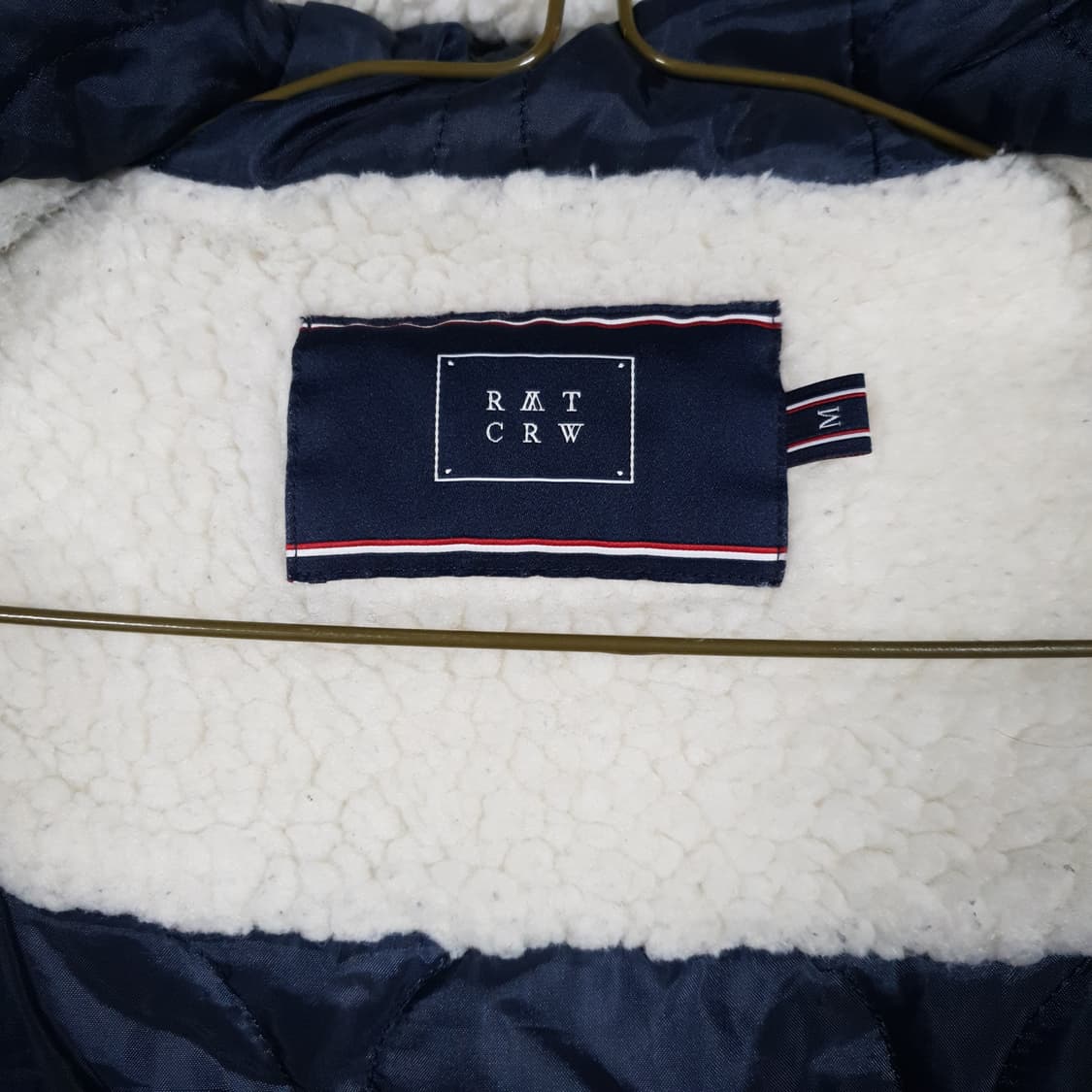 실측 XL) 로맨틱크라운 신형 21FW 헤비 플리스 후드집업 자켓 오트밀 상품이미지3