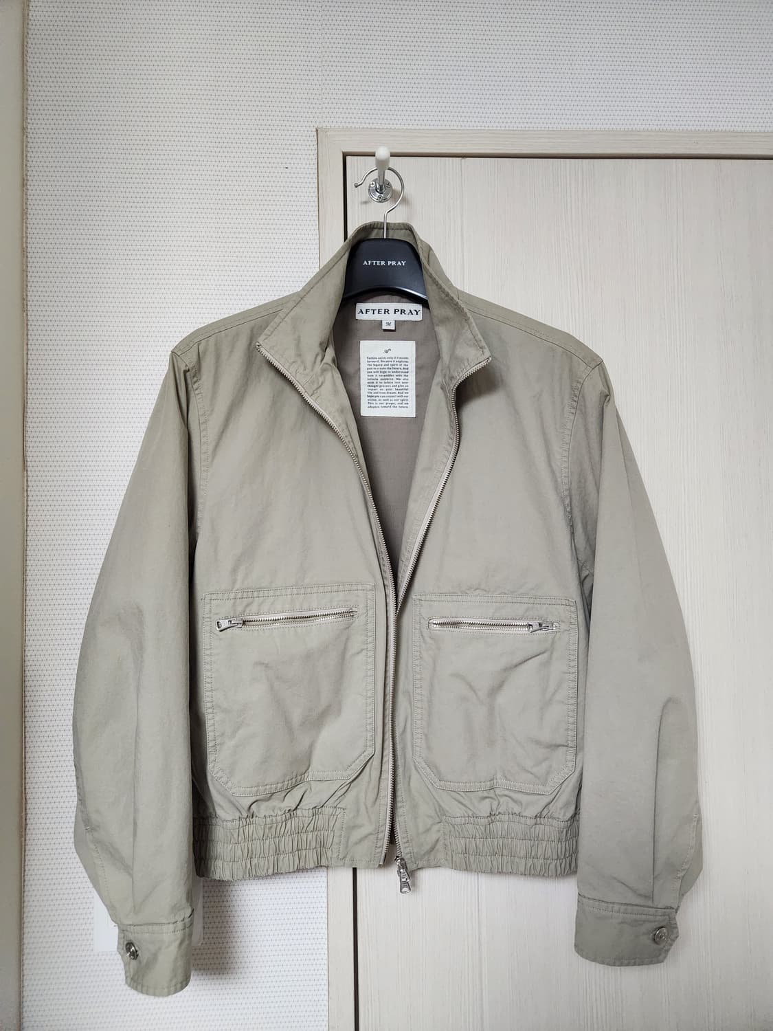 26ss 벨라집업워시드 블루종 m 팝니다 상품이미지5