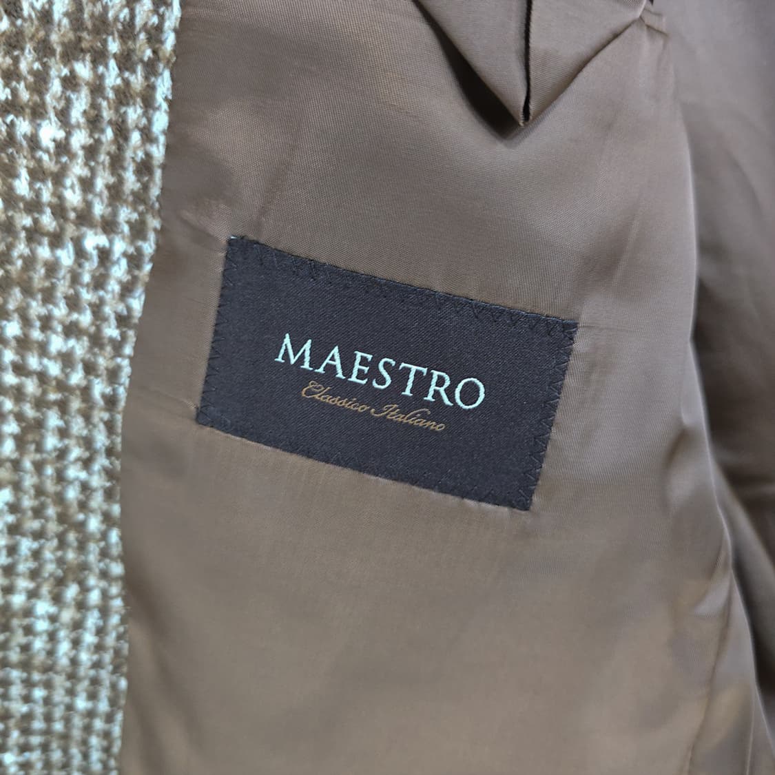 마에스트로(maestro) 헤링본 울 블레이저 자켓 상품이미지6