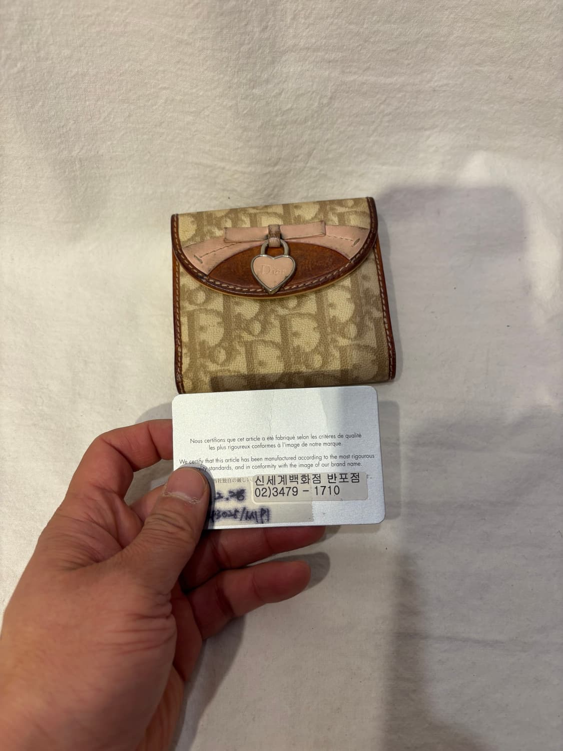 디올 오블리크 로맨틱 하트 반지갑 상품이미지2