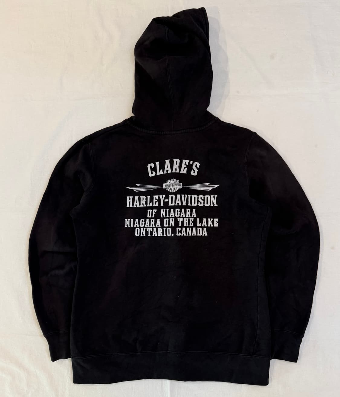 할리데이비슨 빈티지 방패로고 후드집업 블랙 상품이미지4