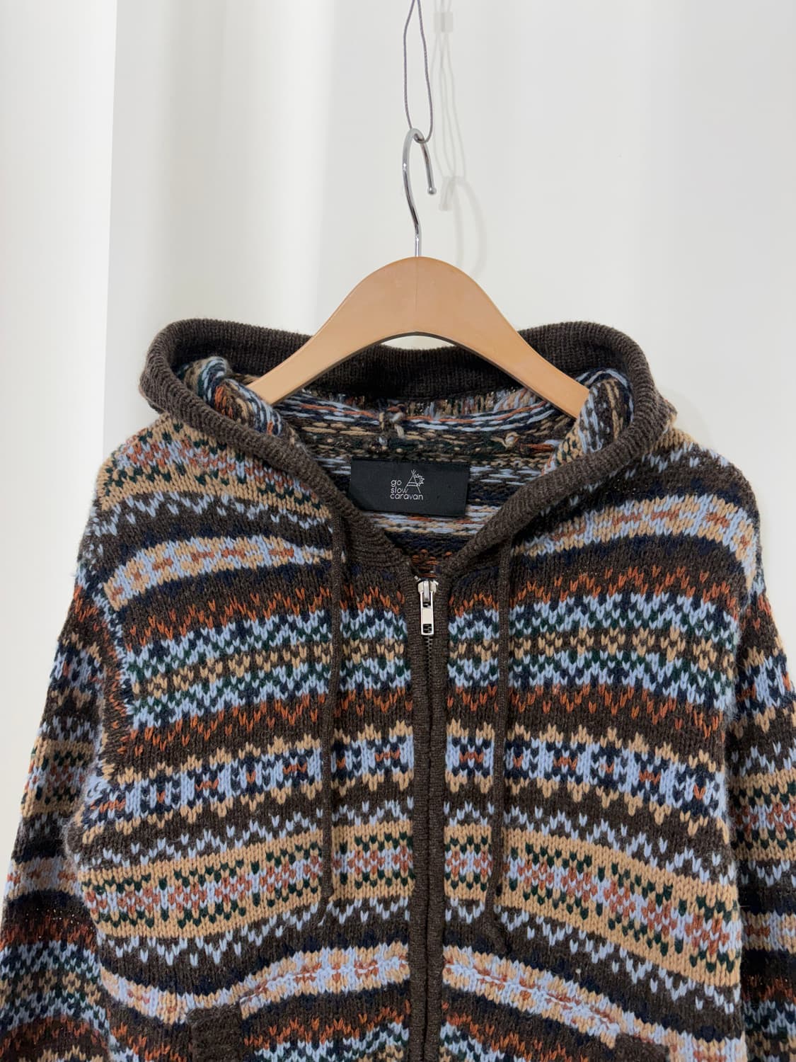 go slow caravan 2way zip up knit 상품이미지2
