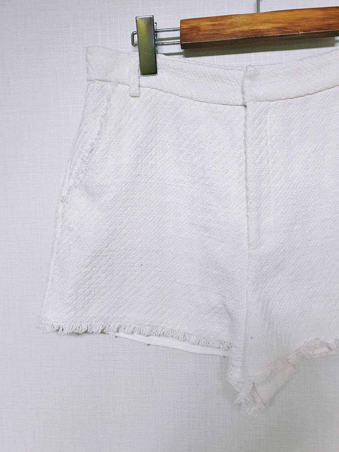 자라 트위드반바지 77 화이트 L 상품이미지4