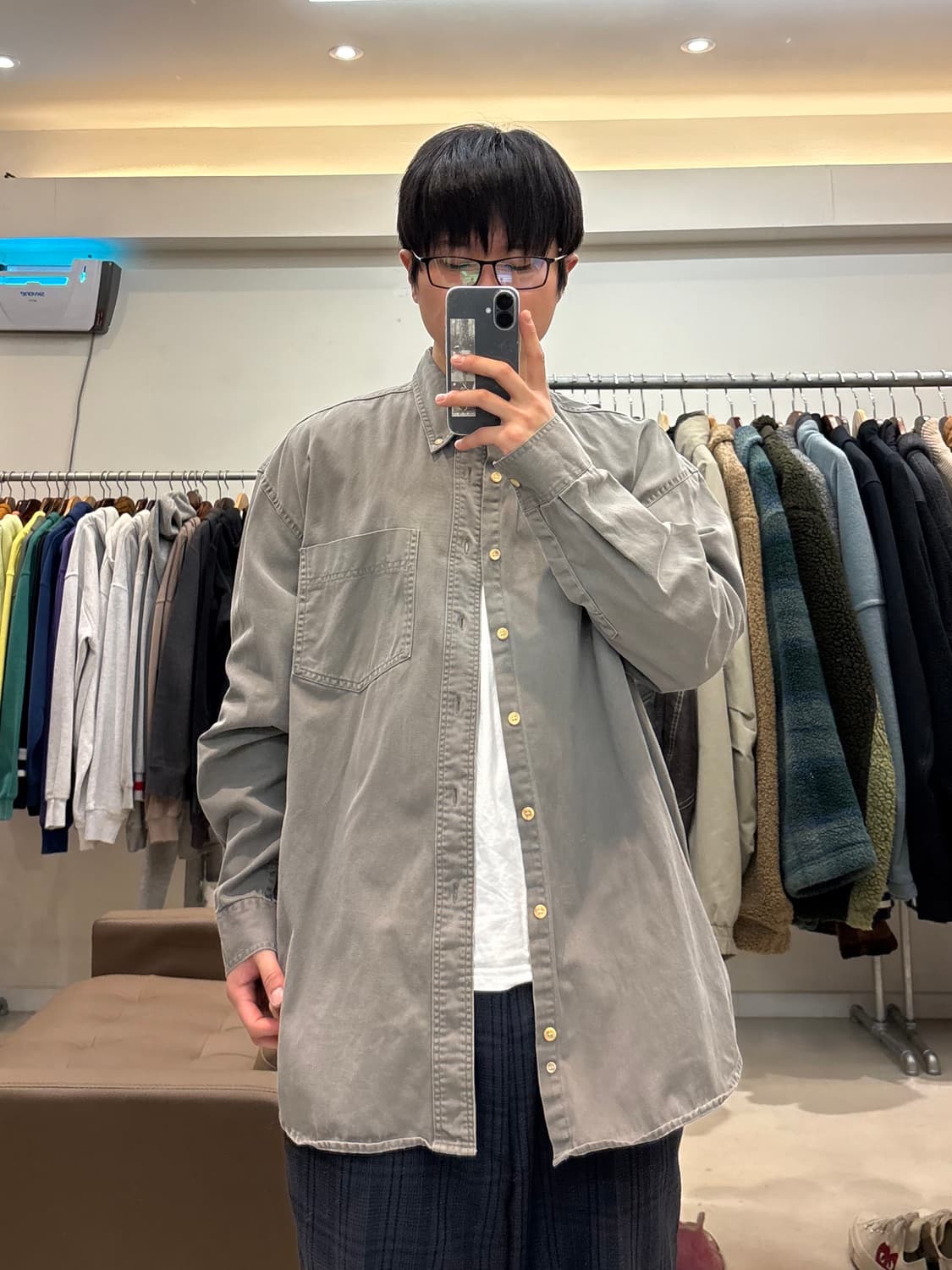 90s 에디바우어 원포켓 셔츠 상품이미지8