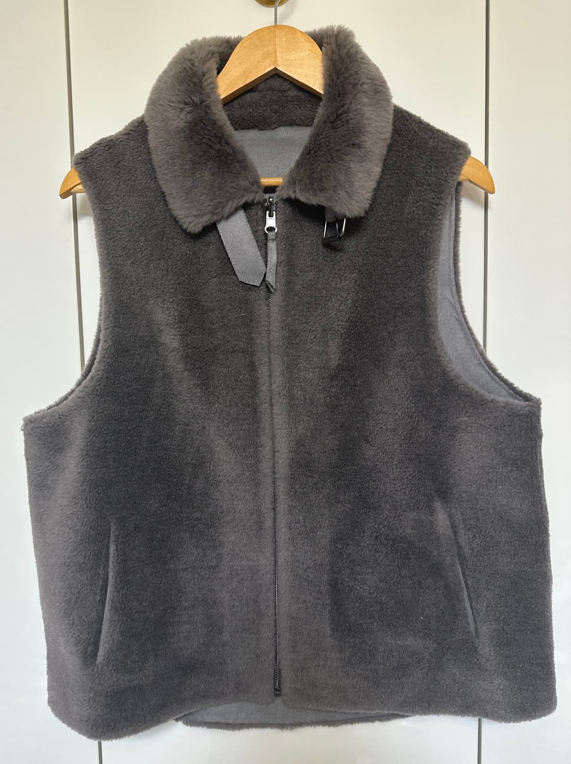 리얼양모 조끼 그레이 상품이미지1