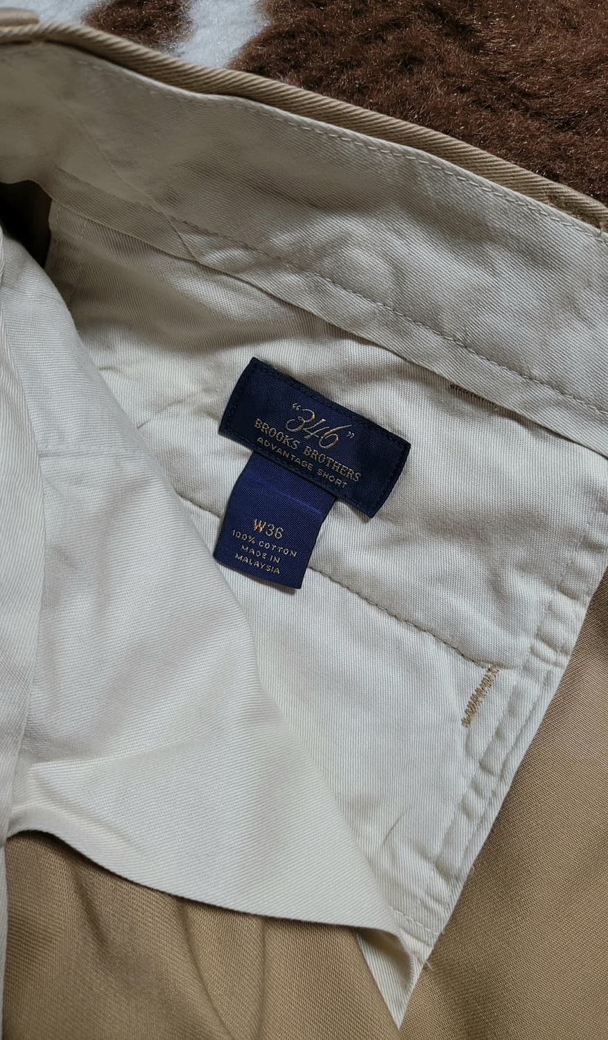 미국 BROOKS BROTHERS 남성용 카멜 반바지(36) 상품이미지6