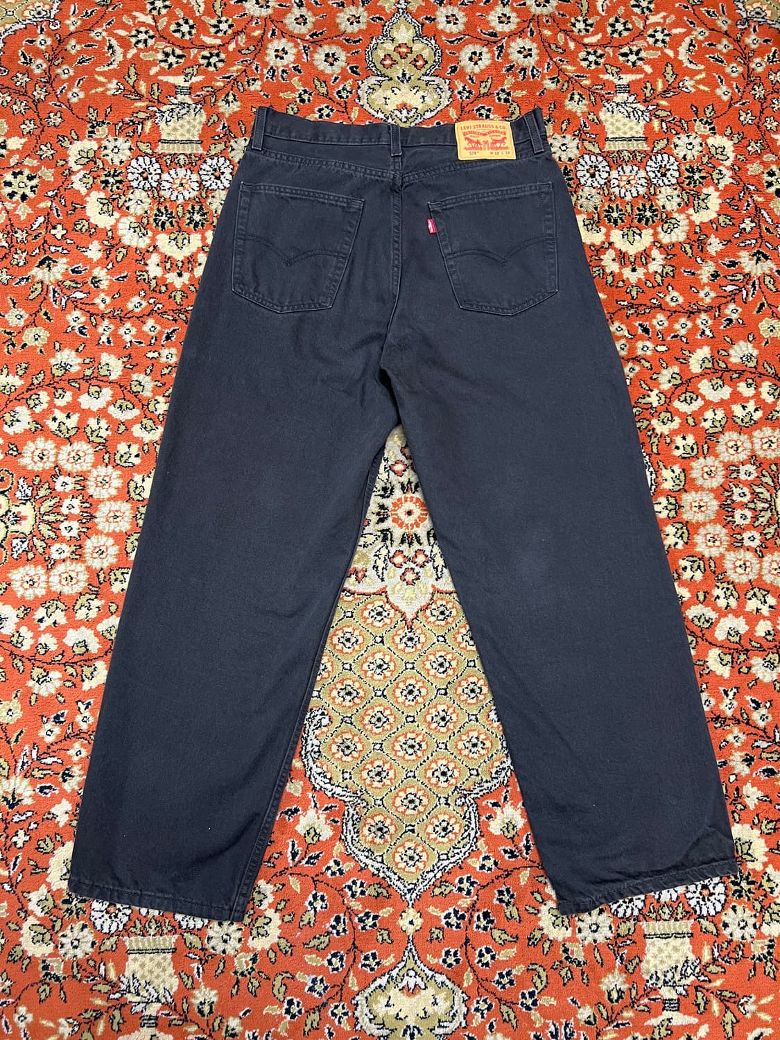 [32] 리바이스 빈티지 578 워시드 블랙 흑청 데님팬츠 상품이미지2