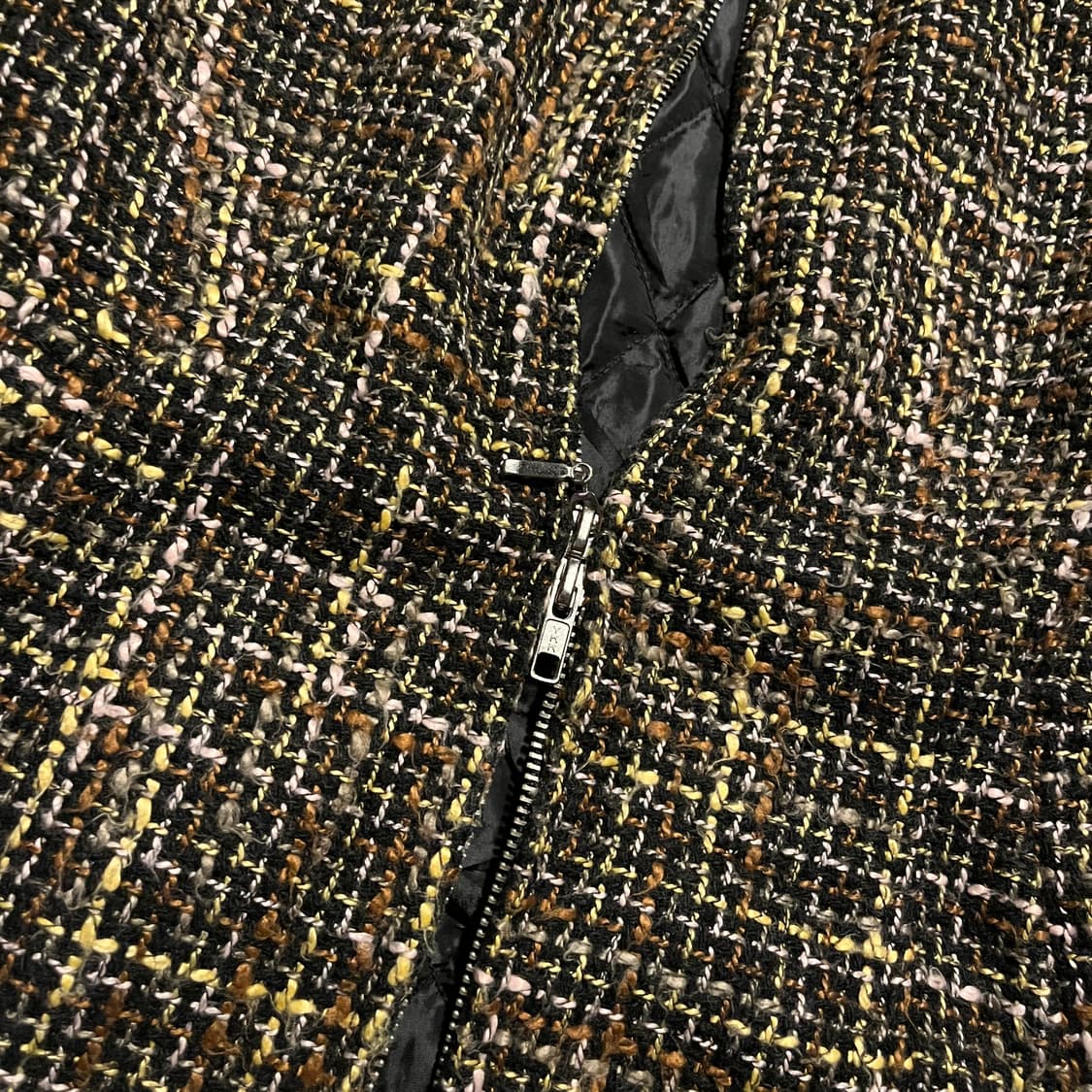 Japanese Vintage 래빗 퍼 그런지 자카드 퍼 자켓 상품이미지7