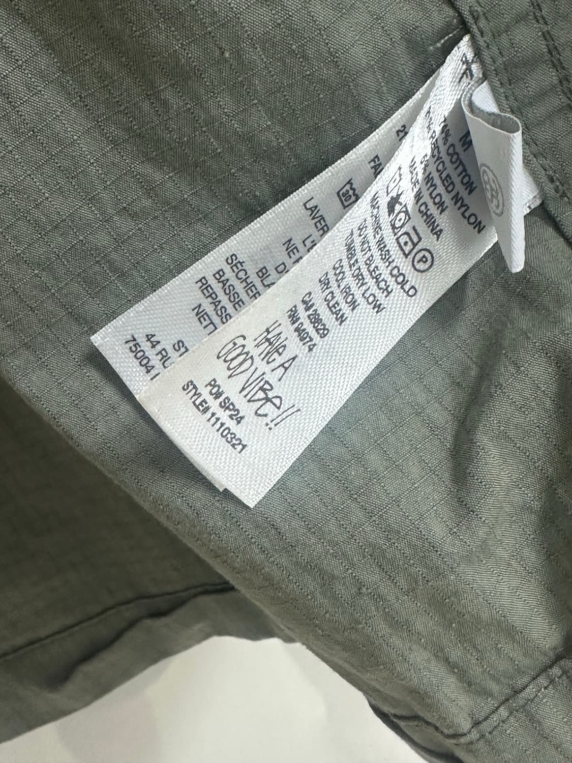 스투시 밀리터리 오버셔츠 올리브 상품이미지5