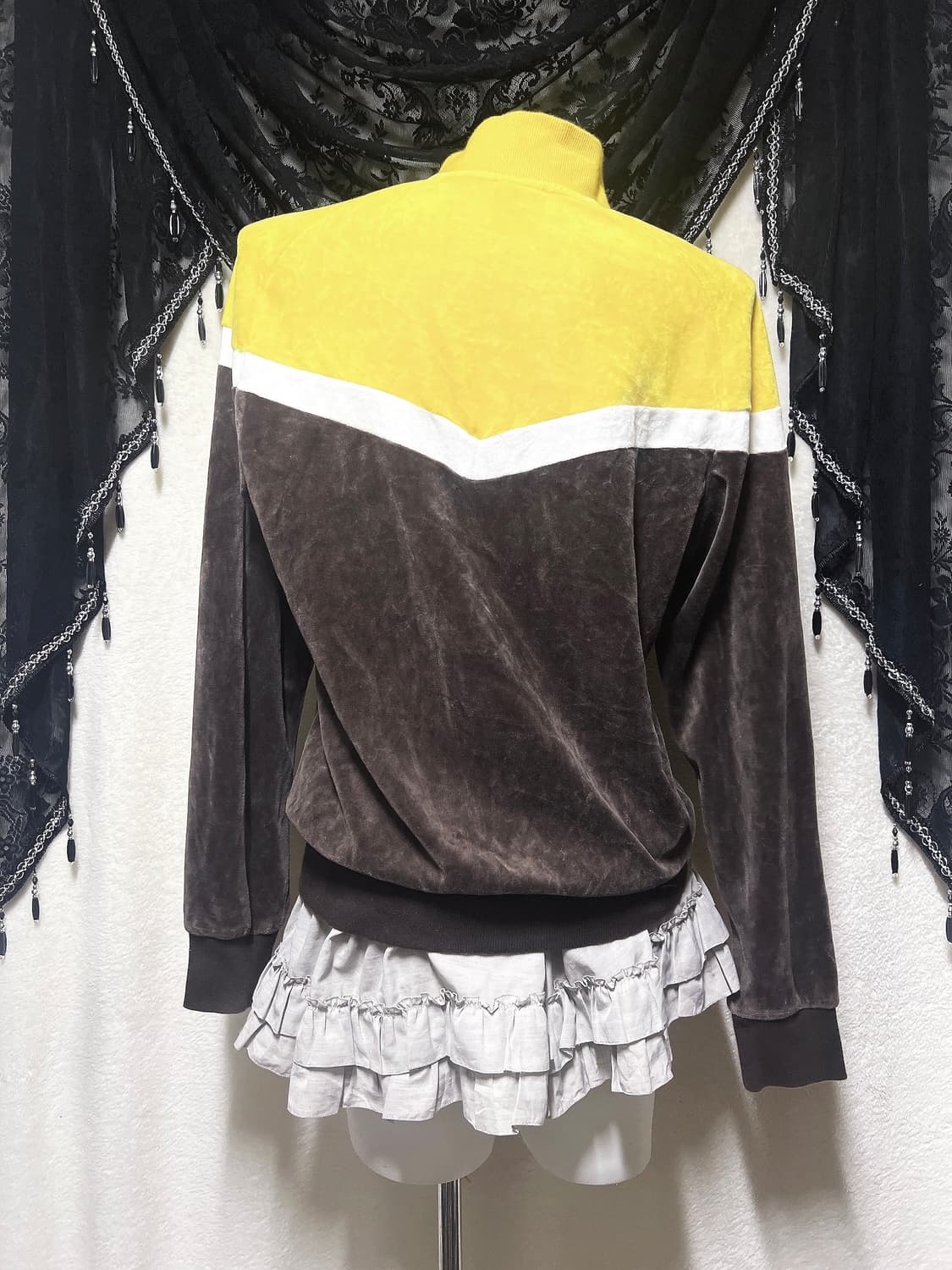 나이키 초코바나나 브라운 벨벳 트랙탑 집업 저지 져지 스포티 갸루 핀터 상품이미지6