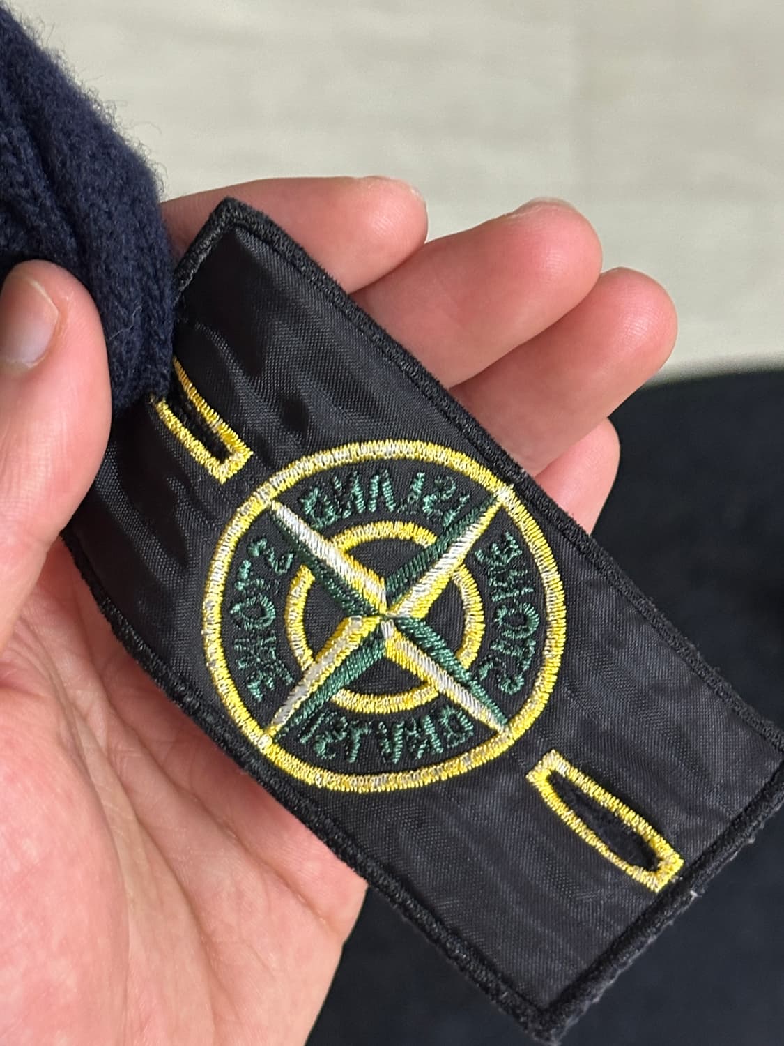 (정품)스톤아일랜드 버튼 아노락 반집업 니트(105) 상품이미지6