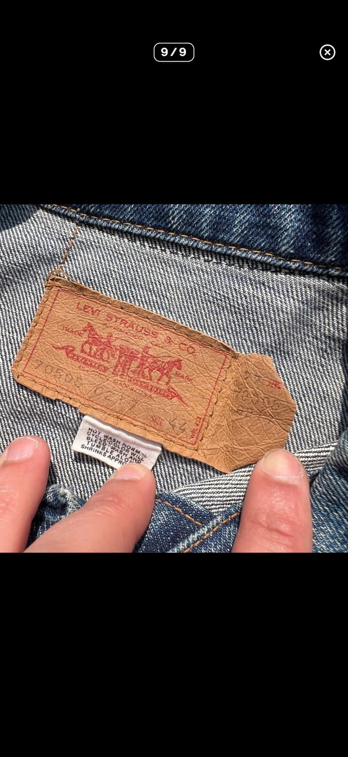 70's 리바이스 3세대 70505 데님 트러커 자켓 상품이미지9