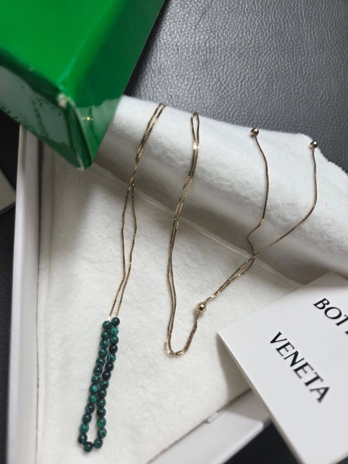 보테가 베네타 말라카이트 구슬 목걸이 상품이미지3
