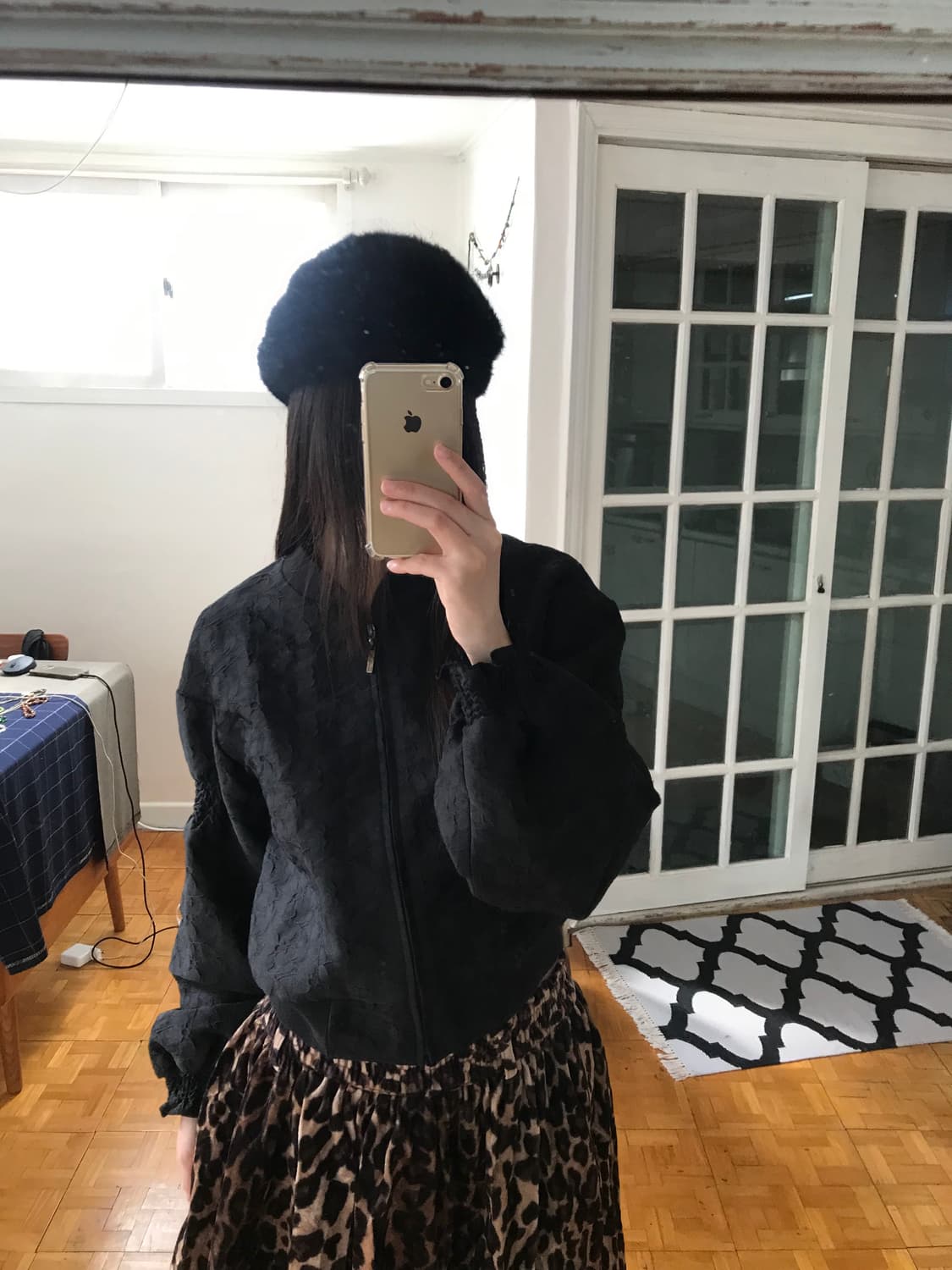 vintage angora beret hat 상품이미지5