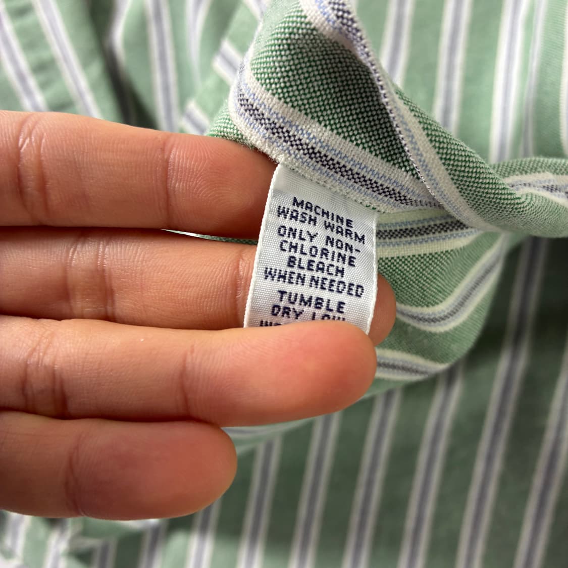 Polo  폴로 랄프로렌 자수 코튼 라이트그린 스트라이프 셔츠  상품이미지5