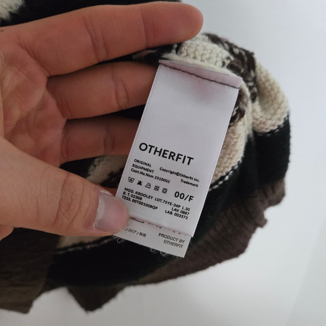 Otherfit 에스닉 니트 / 남성 니트/ 여성 니트  상품이미지4