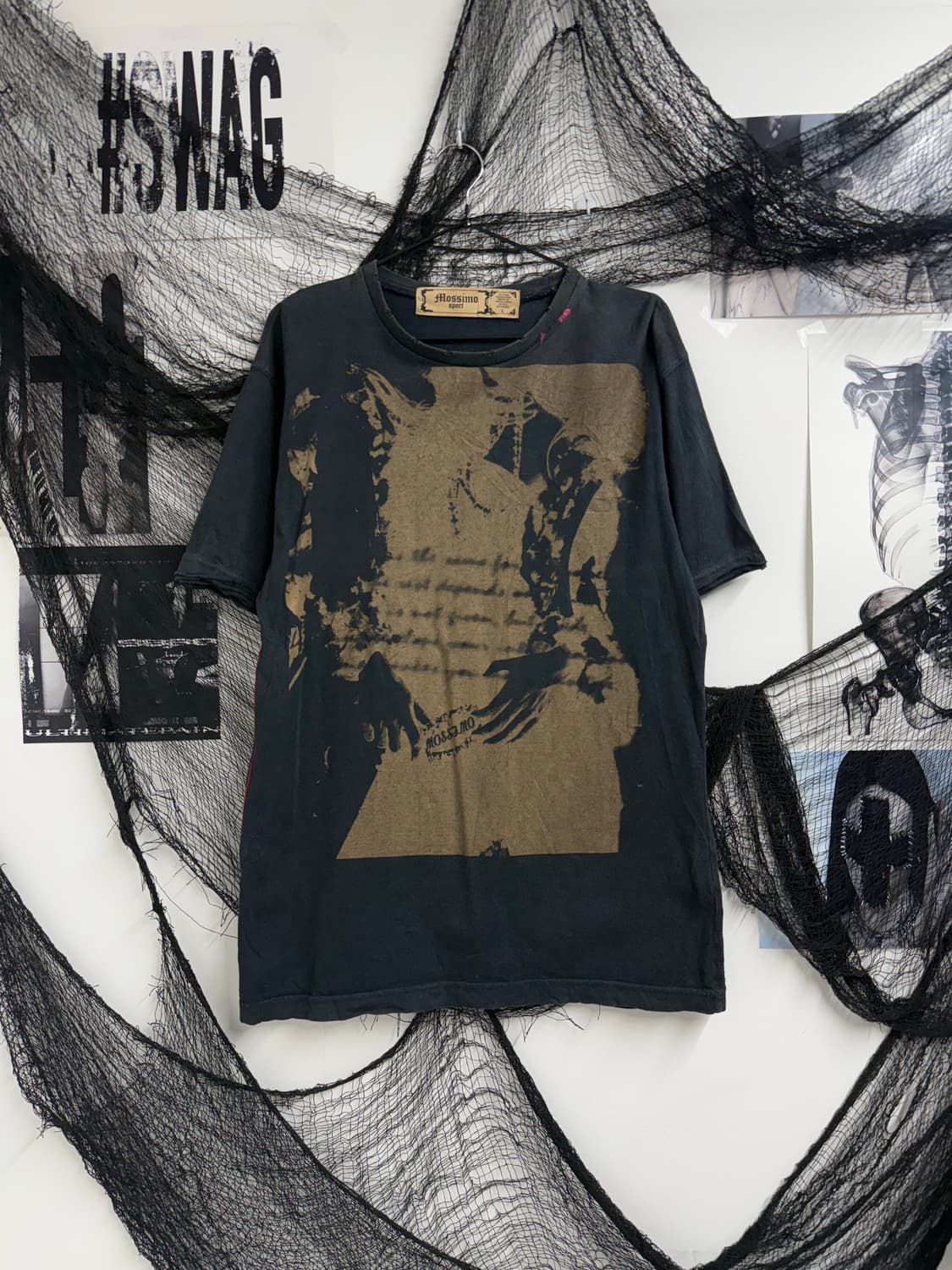 Grunge mood printing halfsleeve 상품이미지1